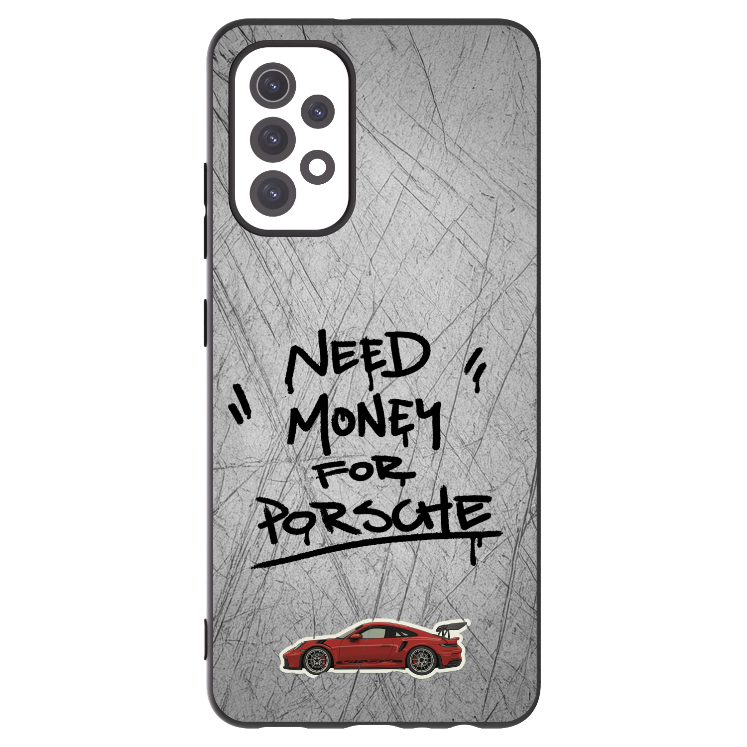 Picasee fekete szilikon tok az alábbi mobiltelefonokra Samsung Galaxy A32 5G A326B - Grey Drift