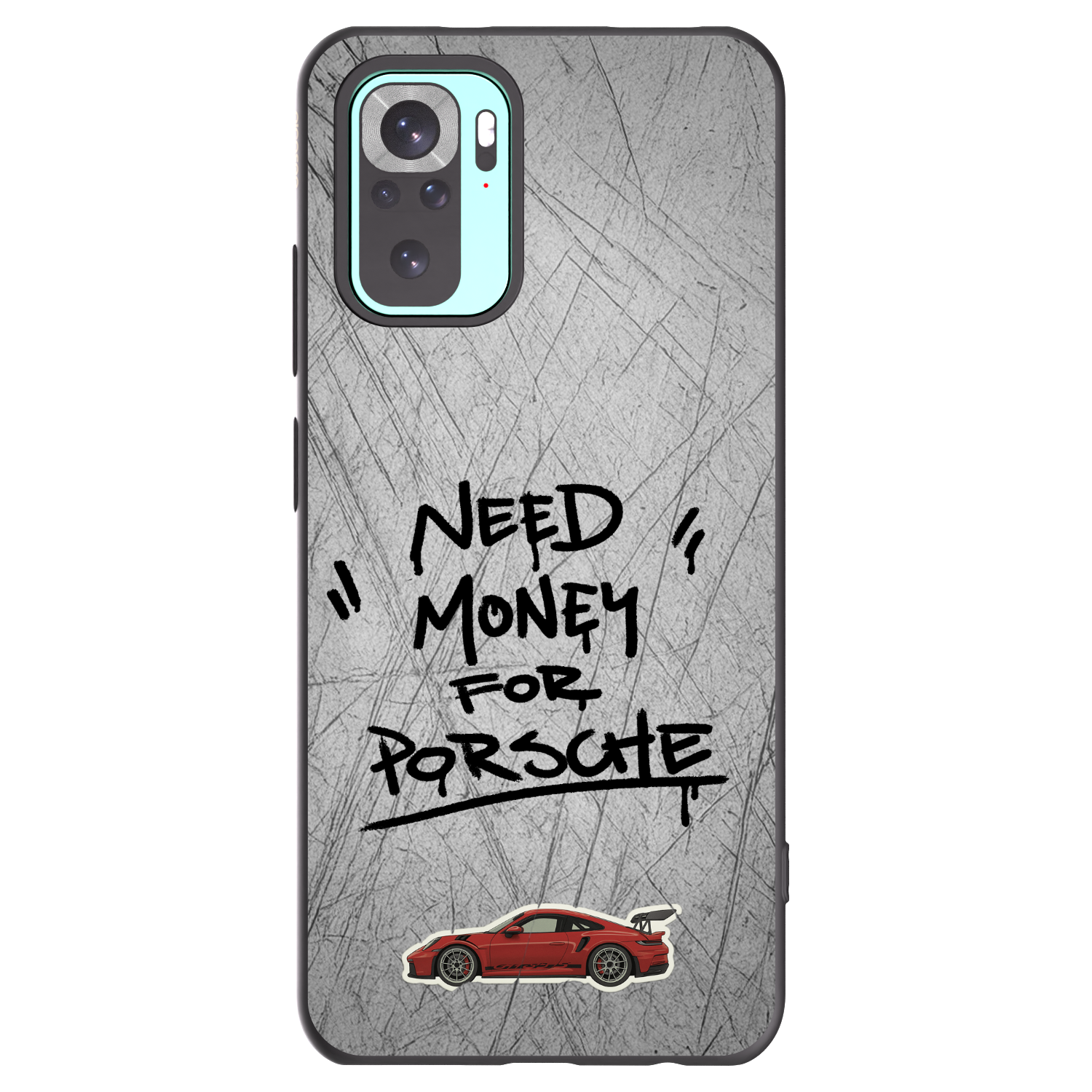 Picasee fekete szilikon tok az alábbi mobiltelefonokra Xiaomi Redmi Note 10 Pro - Grey Drift