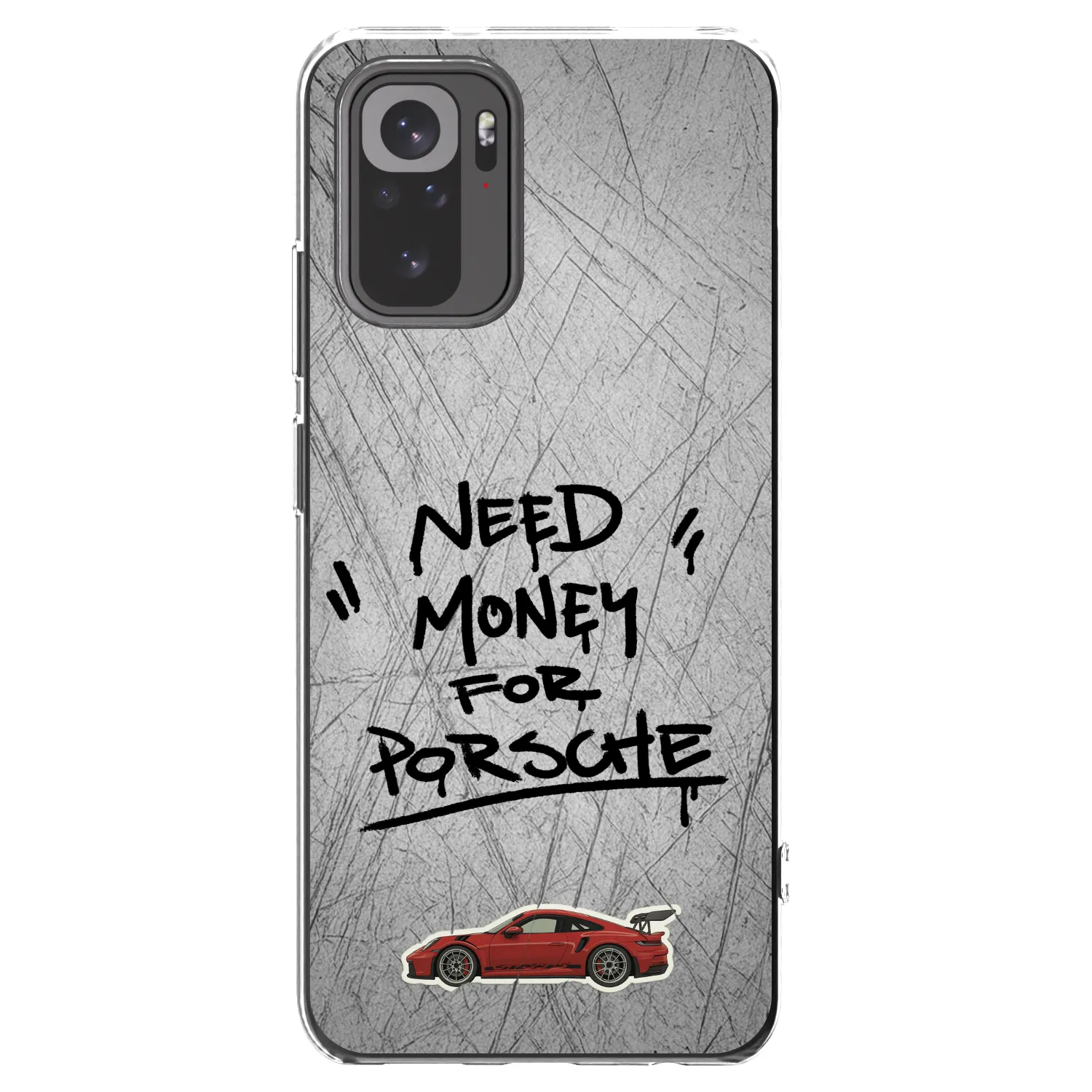 Picasee átlátszó szilikon tok az alábbi mobiltelefonokra Xiaomi Redmi Note 10S - Grey Drift