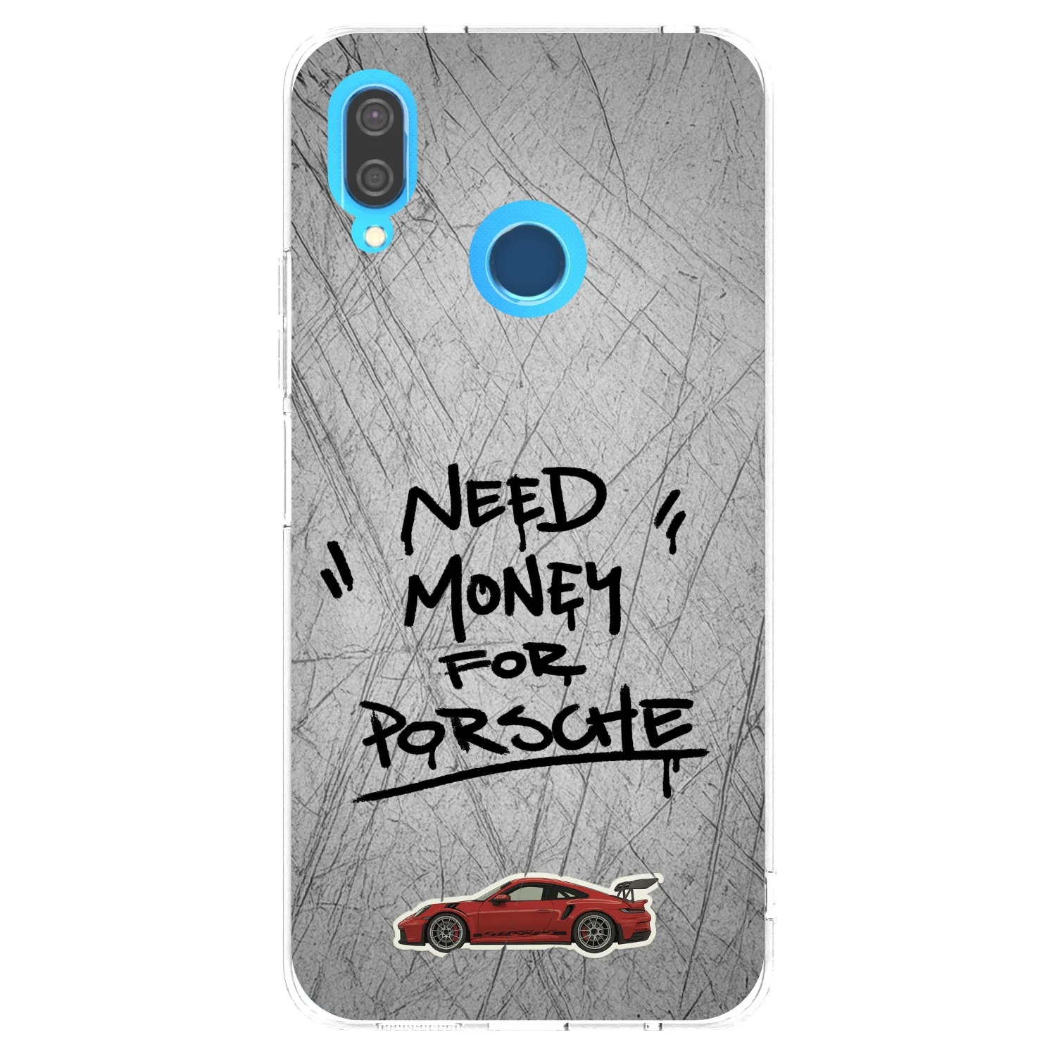 Picasee átlátszó szilikon tok az alábbi mobiltelefonokra Huawei P20 Lite - Grey Drift
