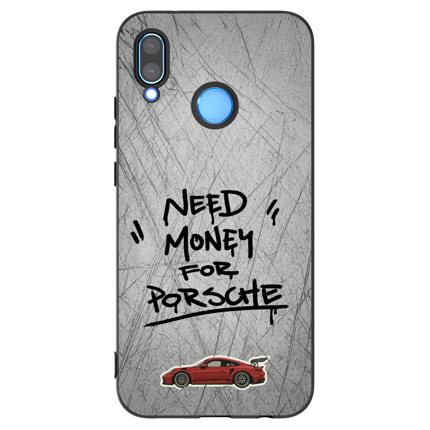 Picasee fekete szilikon tok az alábbi mobiltelefonokra Huawei P20 Lite - Grey Drift