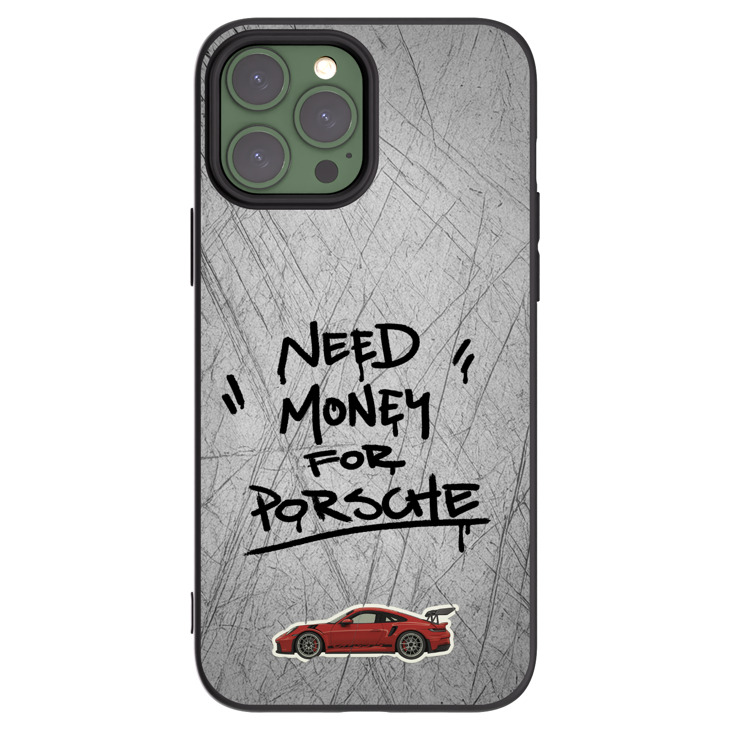 Picasee fekete szilikon tok az alábbi mobiltelefonokra Apple iPhone 13 Pro Max - Grey Drift