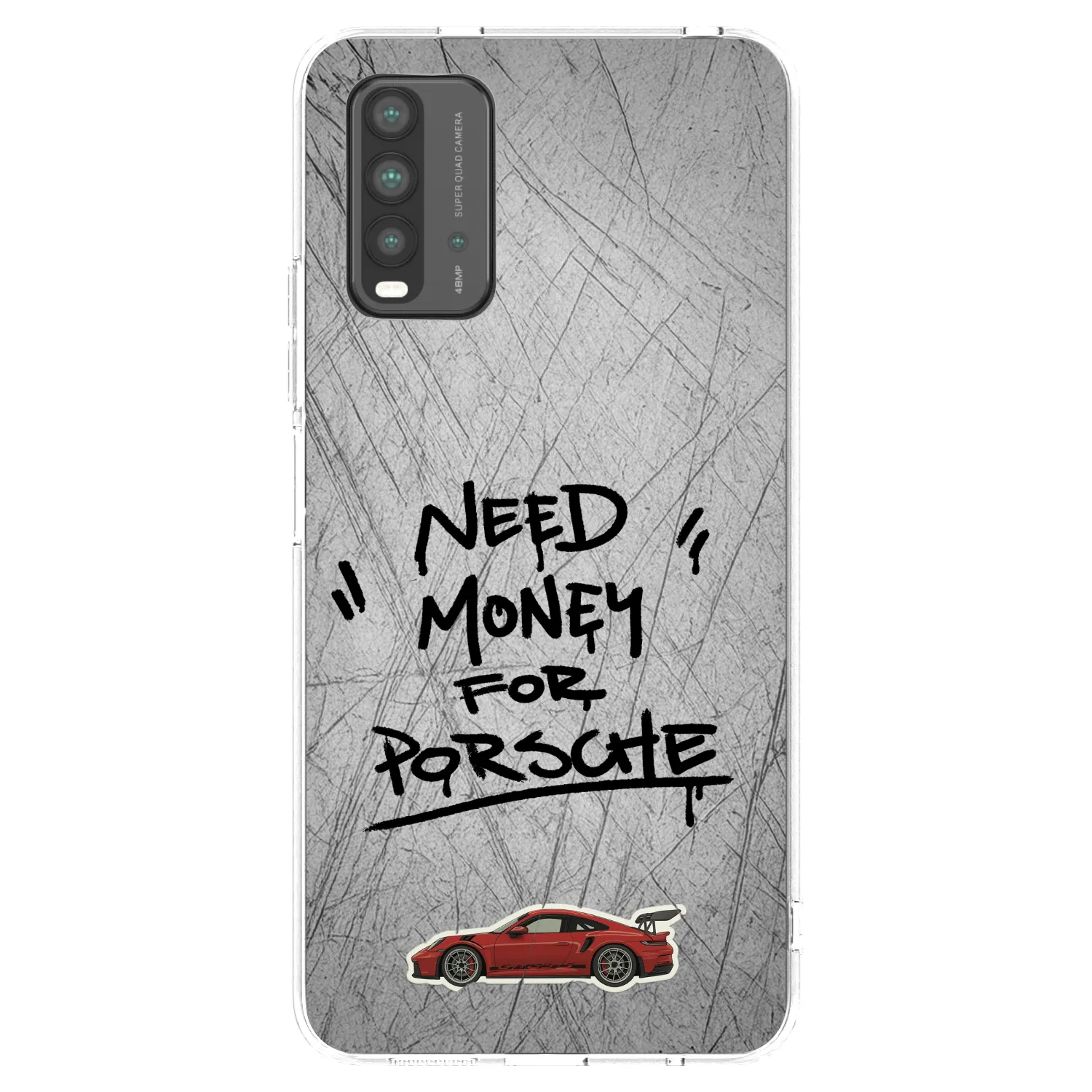 Picasee fekete szilikon tok az alábbi mobiltelefonokra Xiaomi Redmi 9T - Grey Drift