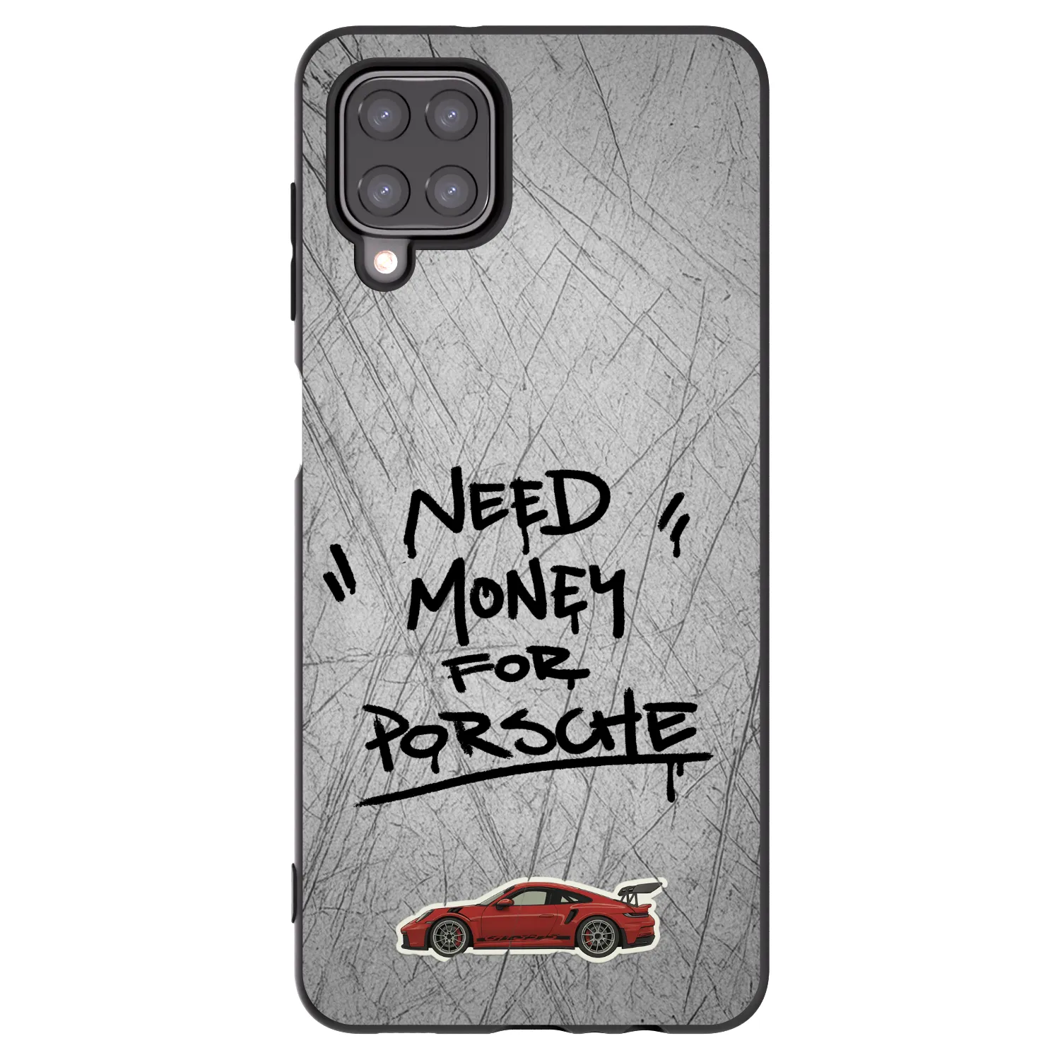 Picasee fekete szilikon tok az alábbi mobiltelefonokra Samsung Galaxy M12 M127F - Grey Drift