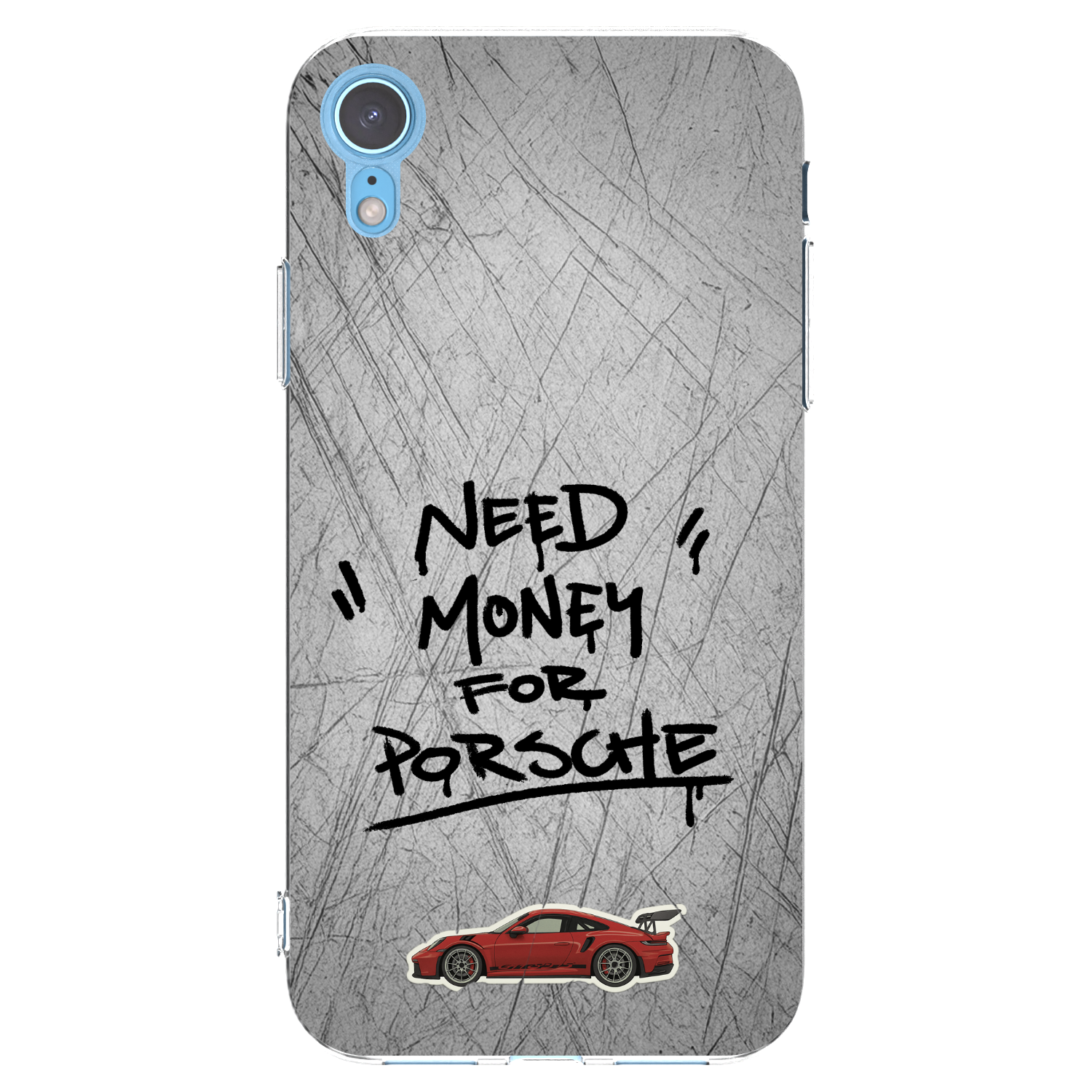 Picasee átlátszó szilikon tok az alábbi mobiltelefonokra Apple iPhone XR - Grey Drift