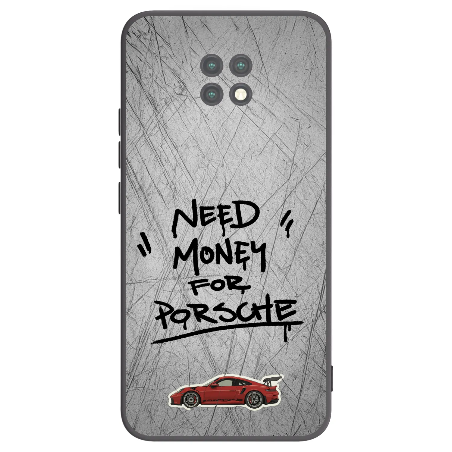 Picasee fekete szilikon tok az alábbi mobiltelefonokra Xiaomi Redmi Note 9T - Grey Drift