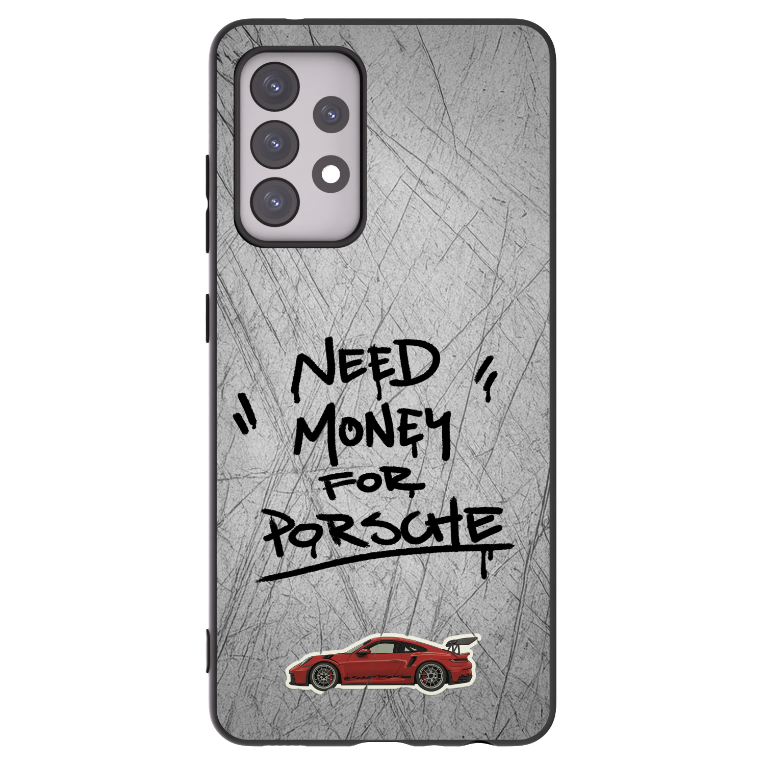 Picasee fekete szilikon tok az alábbi mobiltelefonokra Samsung Galaxy A52s 5G A528B - Grey Drift