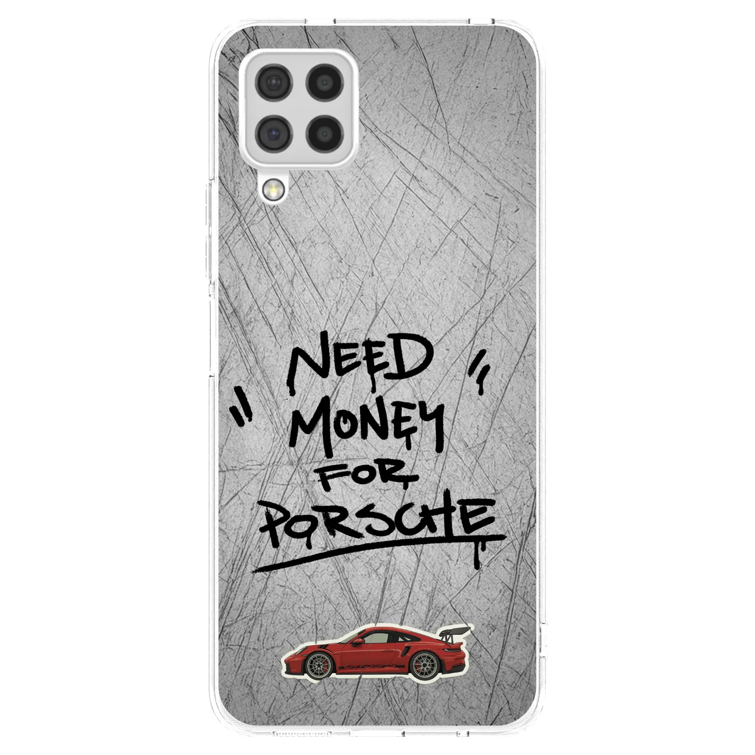 Picasee átlátszó szilikon tok az alábbi mobiltelefonokra Samsung Galaxy A22 A225F 4G - Grey Drift