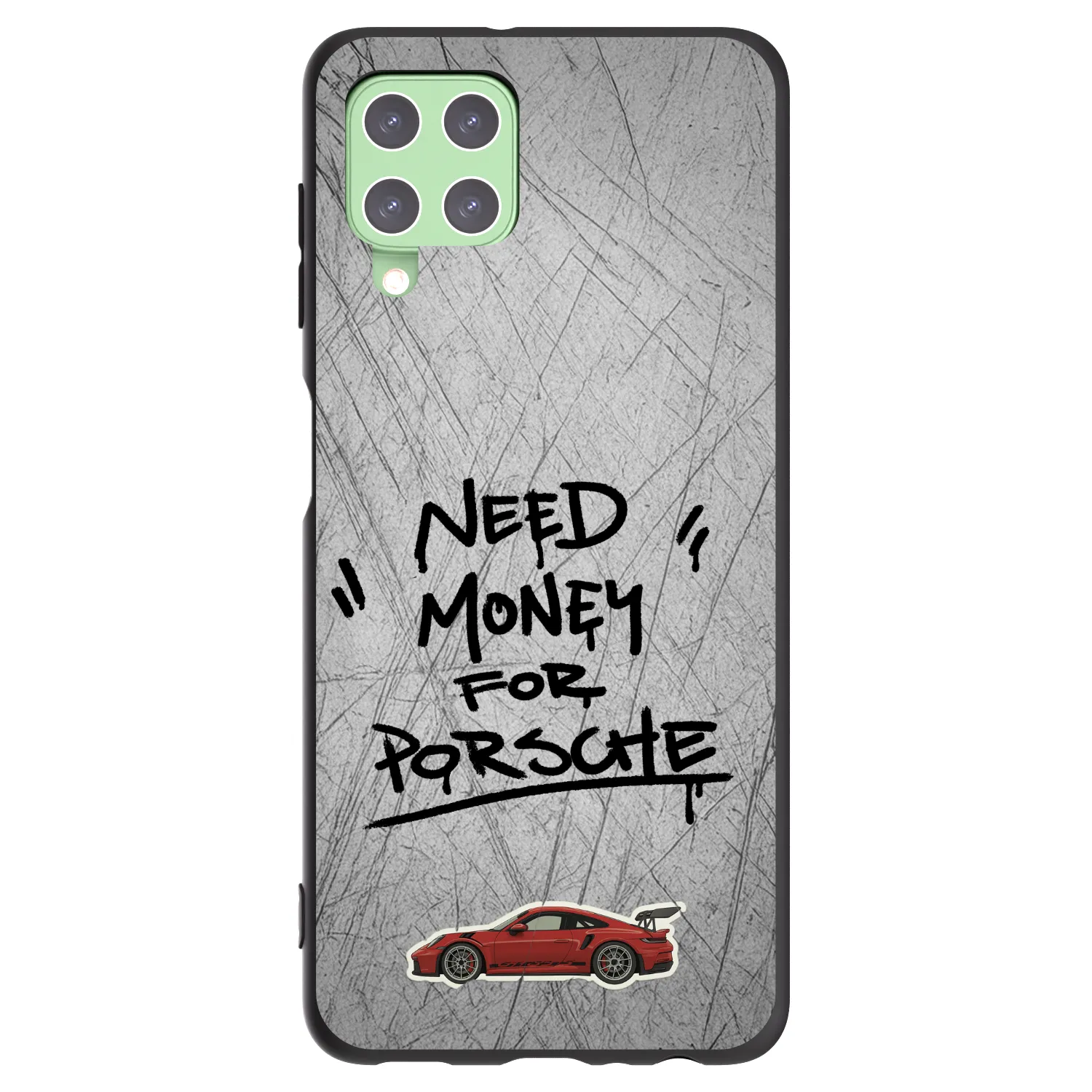Picasee fekete szilikon tok az alábbi mobiltelefonokra Samsung Galaxy A22 A225F 4G - Grey Drift