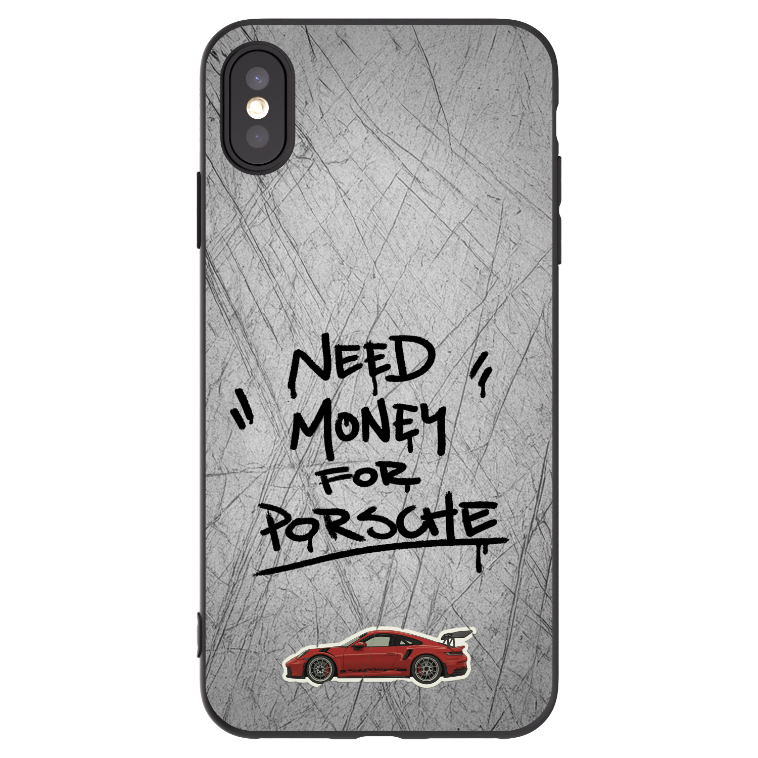 Picasee fekete szilikon tok az alábbi mobiltelefonokra Apple iPhone XS Max - Grey Drift