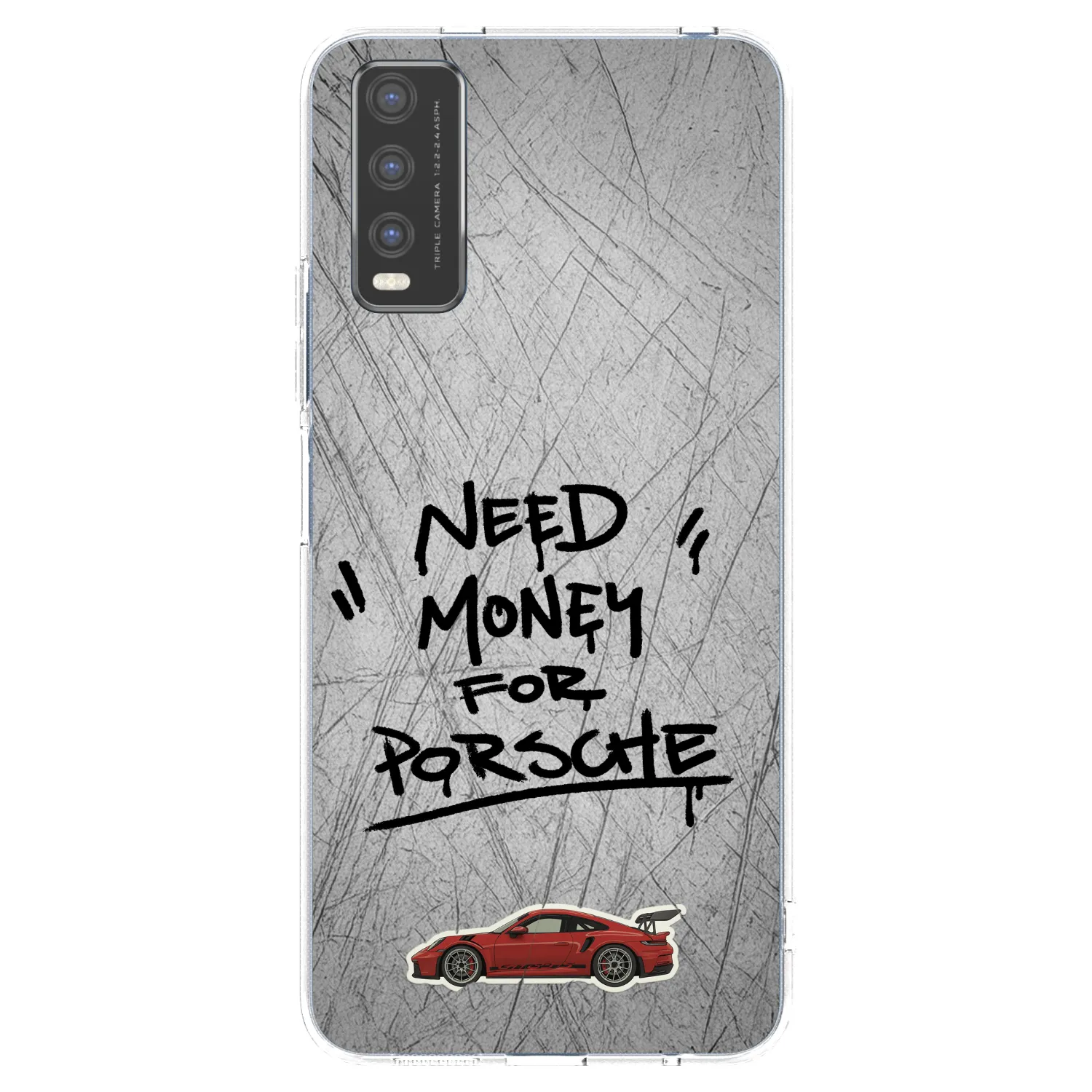 Picasee átlátszó szilikon tok az alábbi mobiltelefonokra Vivo Y20s - Grey Drift