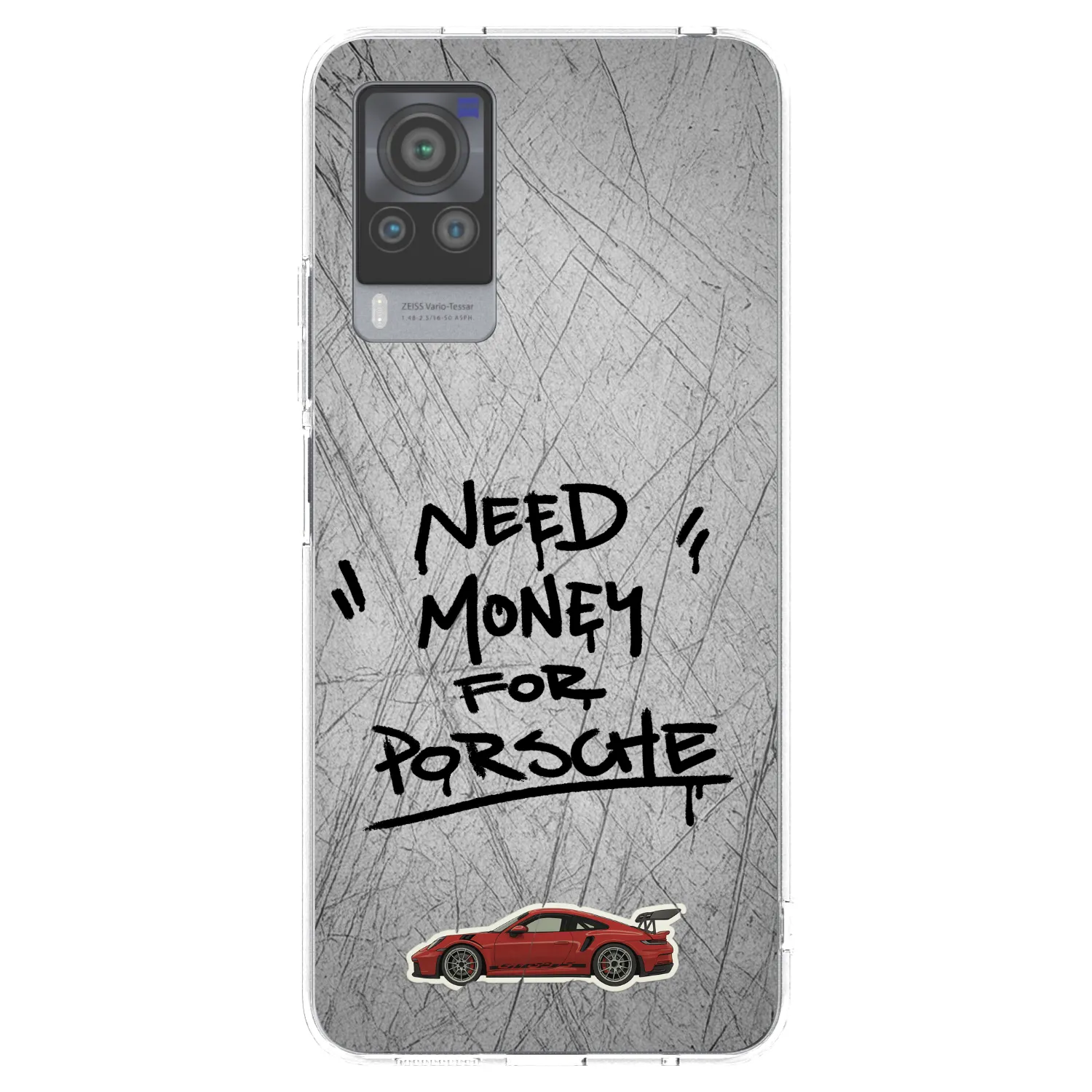 Picasee átlátszó szilikon tok az alábbi mobiltelefonokra Vivo X60 Pro 5G - Grey Drift