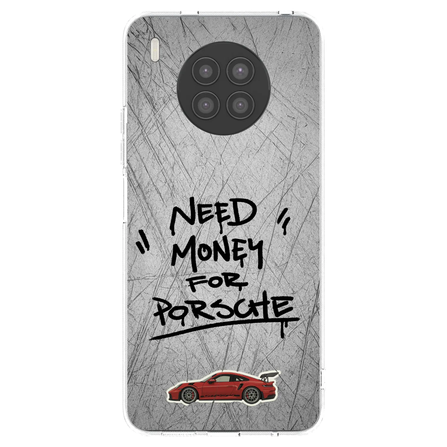 Picasee átlátszó szilikon tok az alábbi mobiltelefonokra Huawei Nova 8i - Grey Drift