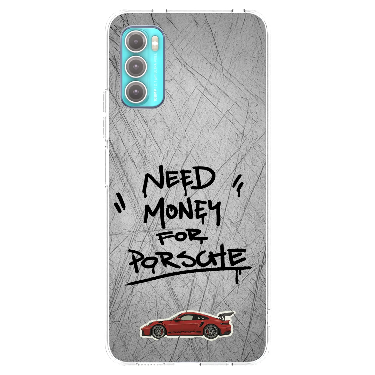 Picasee átlátszó szilikon tok az alábbi mobiltelefonokra Motorola Moto G60 - Grey Drift
