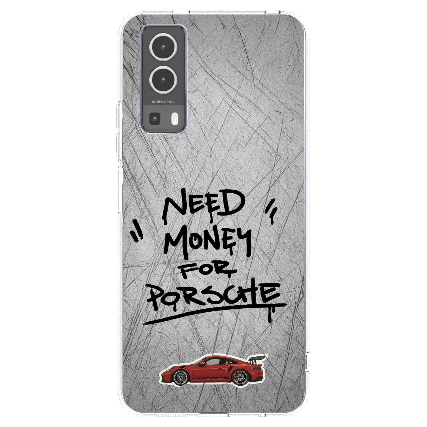 Picasee átlátszó szilikon tok az alábbi mobiltelefonokra Vivo Y72 5G - Grey Drift