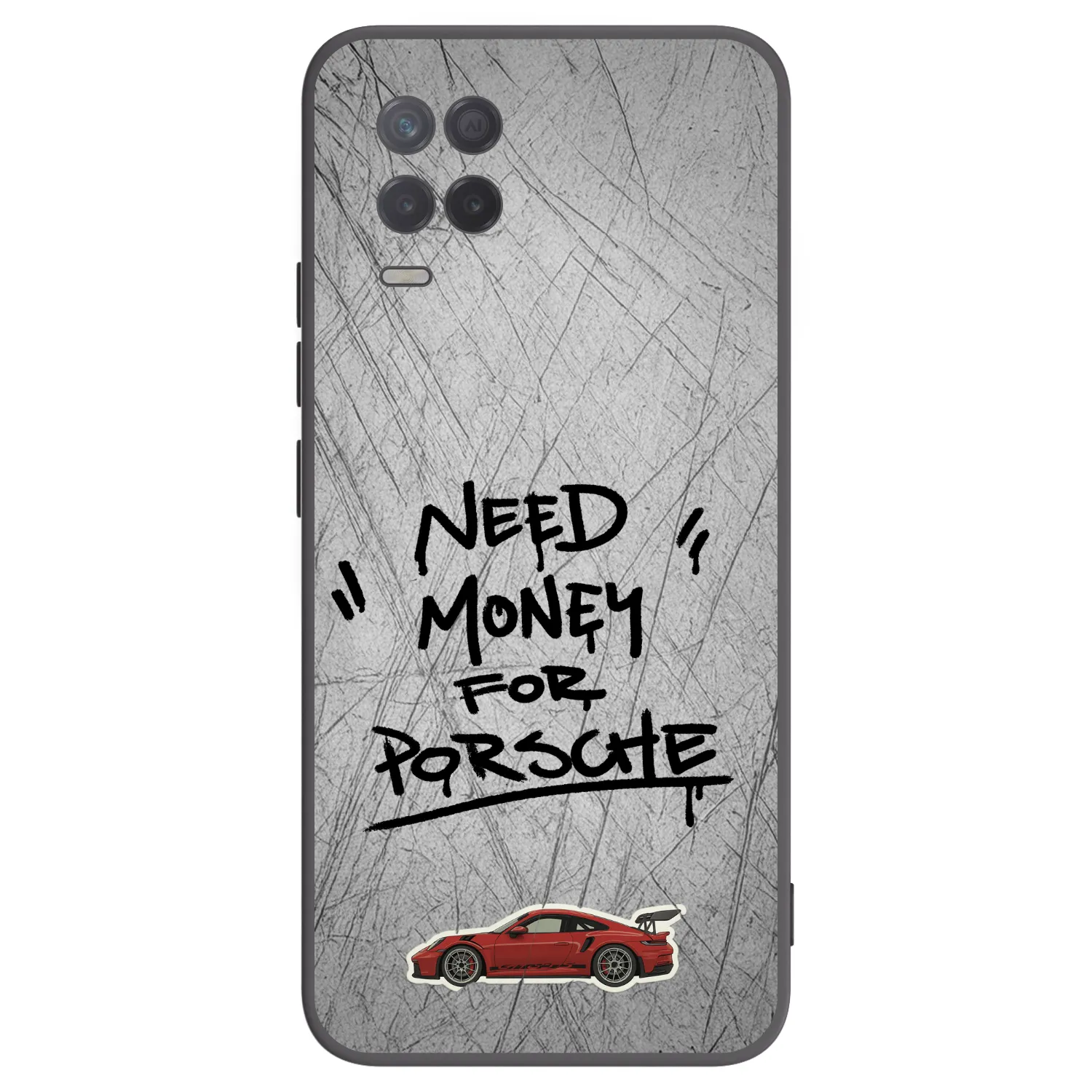 Picasee fekete szilikon tok az alábbi mobiltelefonokra Realme 8 5G - Grey Drift