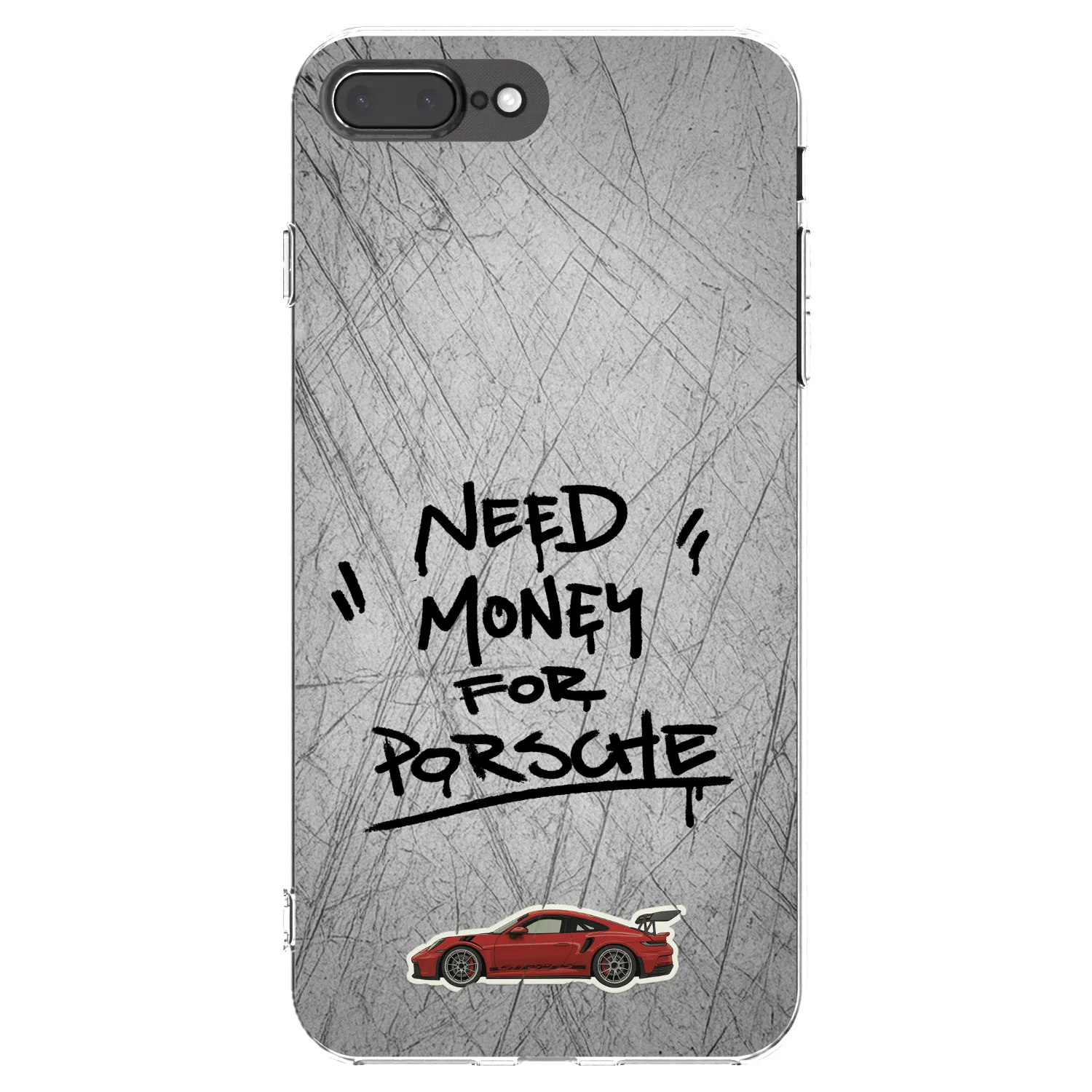 Picasee átlátszó szilikon tok az alábbi mobiltelefonokra Apple iPhone 7 Plus - Grey Drift