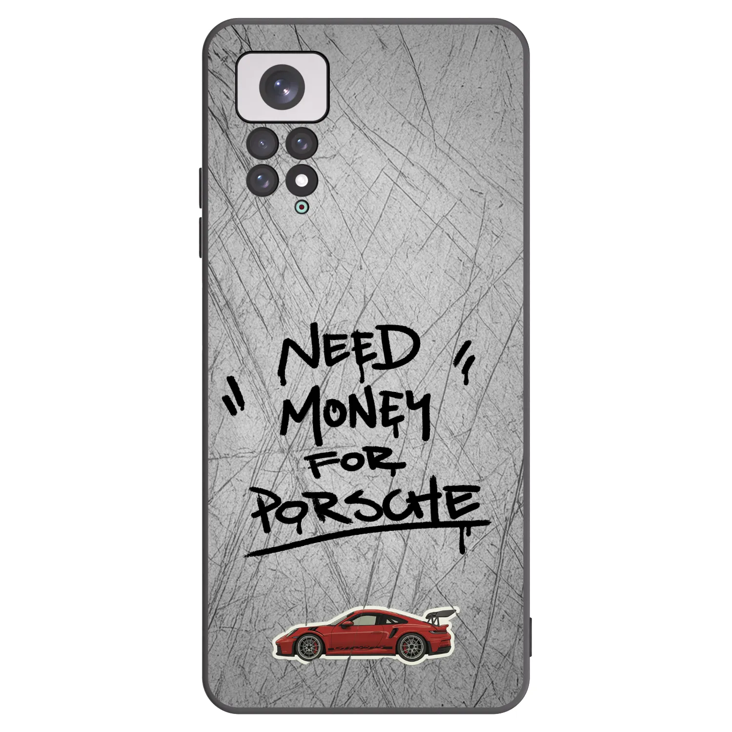 Picasee fekete szilikon tok az alábbi mobiltelefonokra Xiaomi Redmi Note 11 - Grey Drift