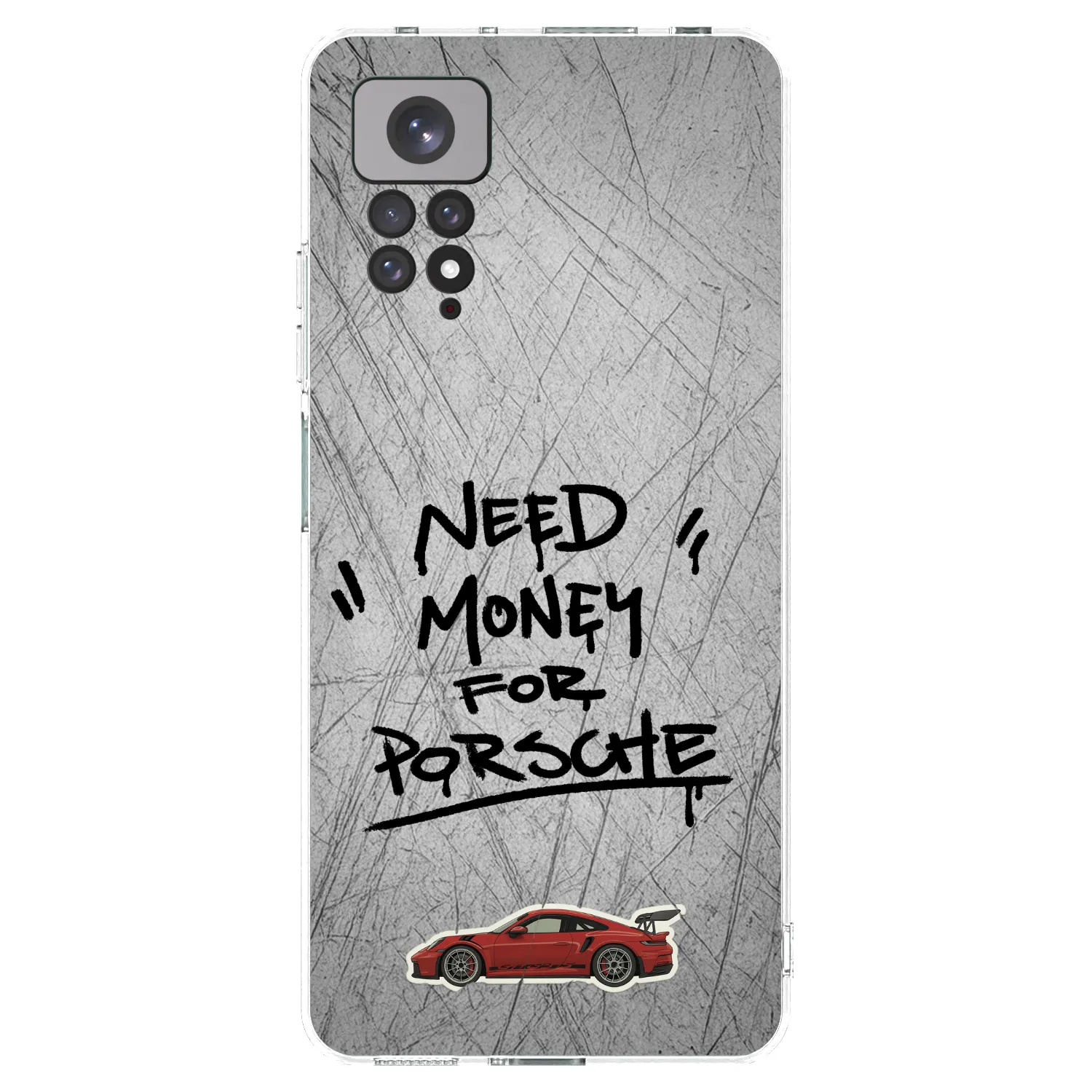 Picasee átlátszó szilikon tok az alábbi mobiltelefonokra Xiaomi Redmi Note 11 - Grey Drift