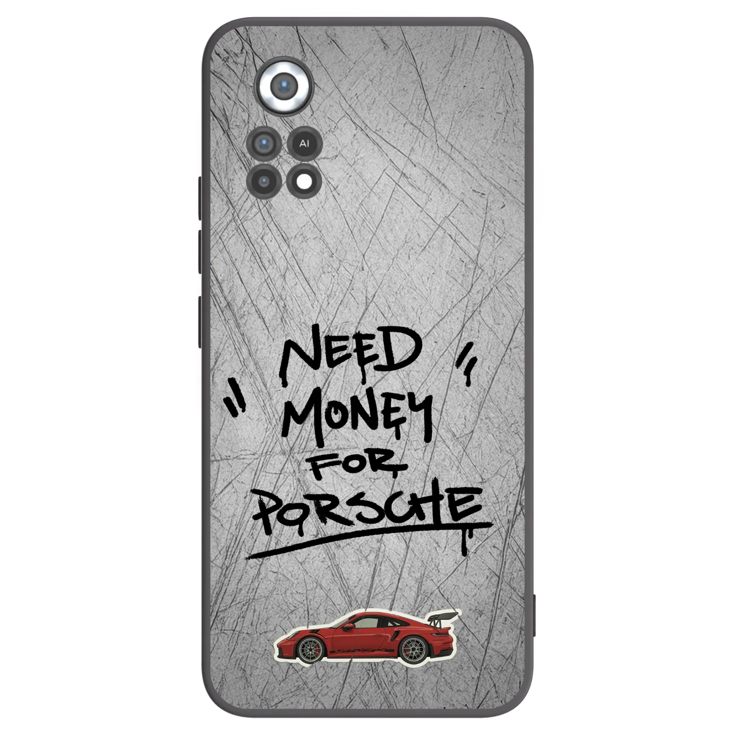 Picasee fekete szilikon tok az alábbi mobiltelefonokra Xiaomi Poco X4 Pro 5G - Grey Drift