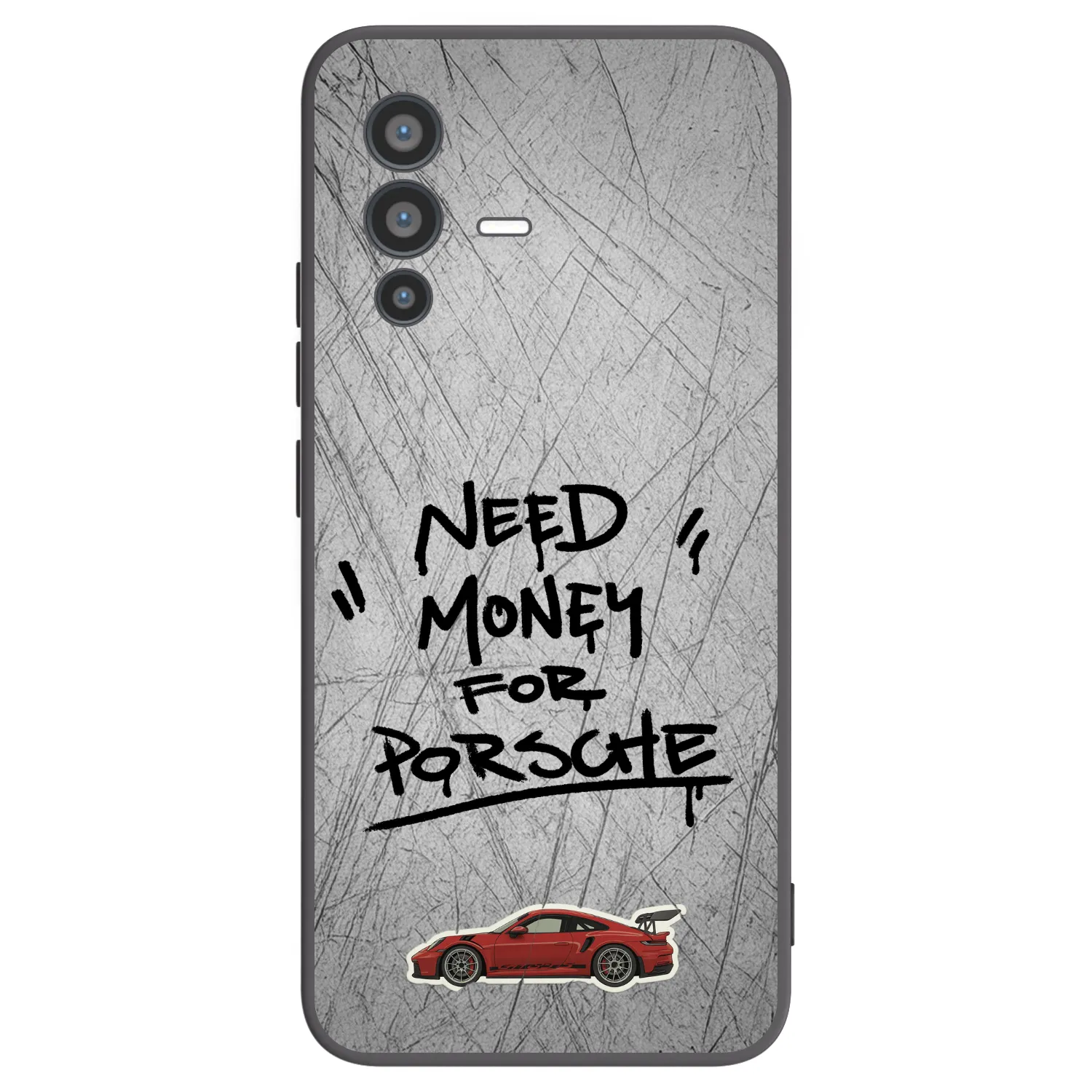 Picasee fekete szilikon tok az alábbi mobiltelefonokra Vivo V23 5G - Grey Drift