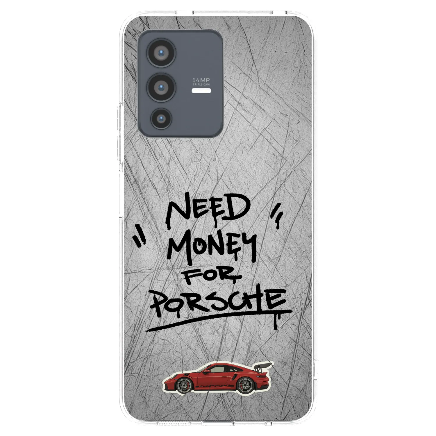 Picasee átlátszó szilikon tok az alábbi mobiltelefonokra Vivo V23 5G - Grey Drift