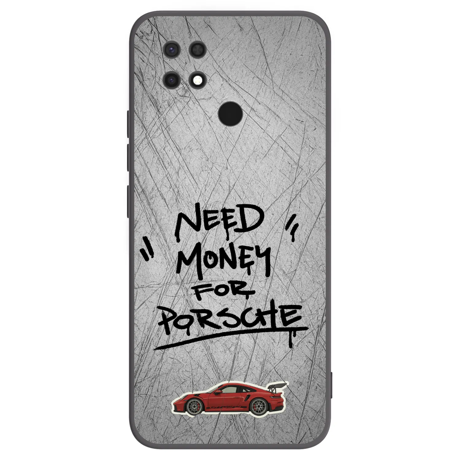 Picasee fekete szilikon tok az alábbi mobiltelefonokra Xiaomi Redmi 10C - Grey Drift