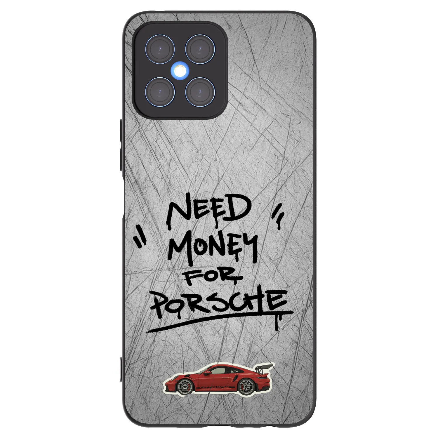 Picasee fekete szilikon tok az alábbi mobiltelefonokra Honor X8 4G - Grey Drift