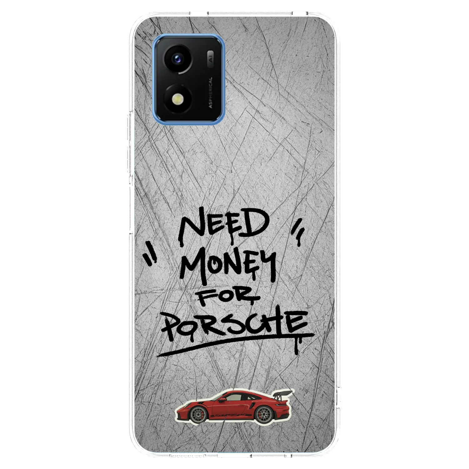 Picasee átlátszó szilikon tok az alábbi mobiltelefonokra Vivo Y01 - Grey Drift