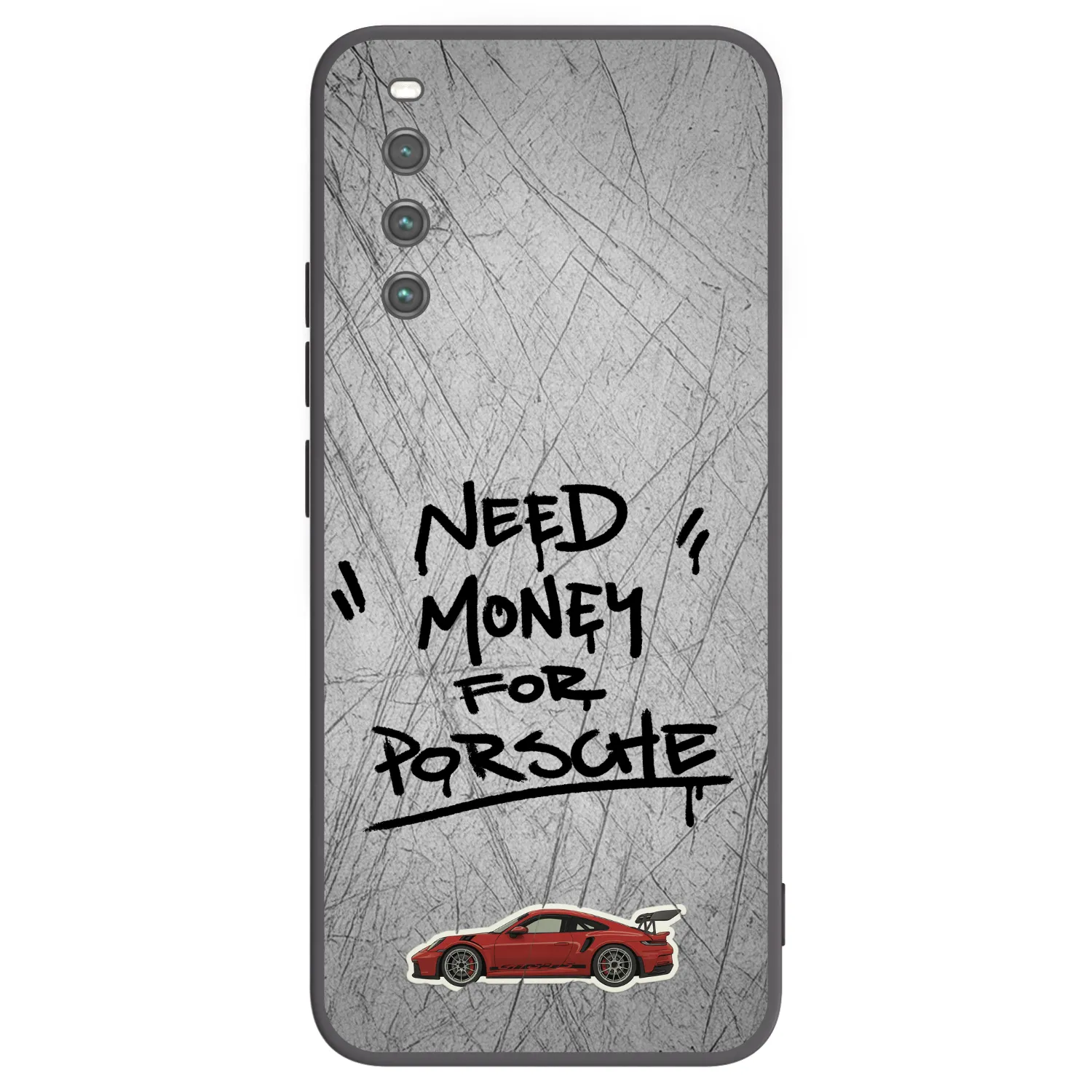 Picasee fekete szilikon tok az alábbi mobiltelefonokra Sony Xperia 10 IV 5G - Grey Drift