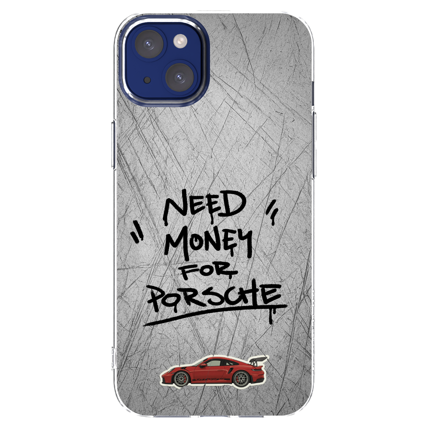 Picasee átlátszó szilikon tok az alábbi mobiltelefonokra Apple iPhone 14 Plus - Grey Drift