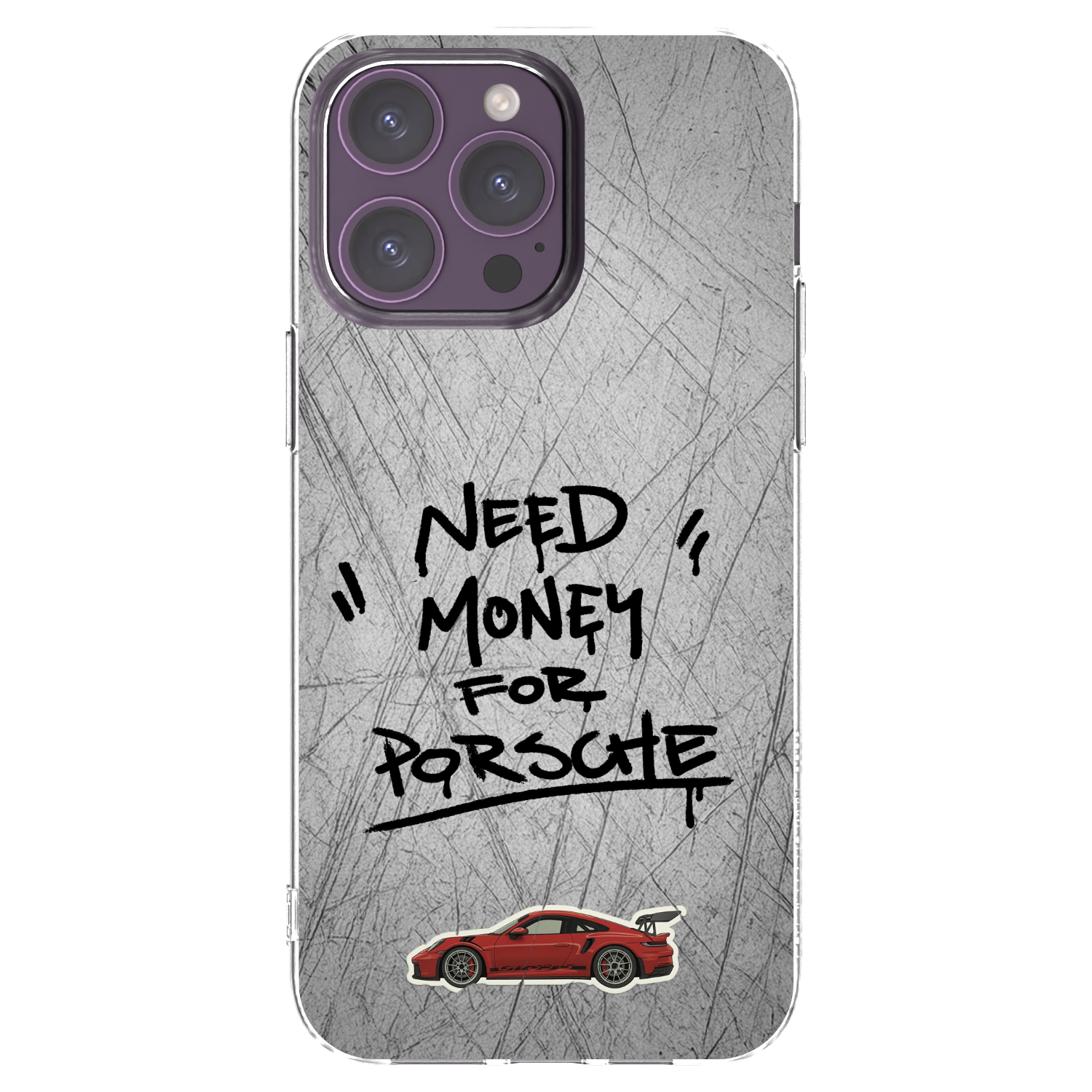 Picasee átlátszó szilikon tok az alábbi mobiltelefonokra Apple iPhone 14 Pro Max - Grey Drift