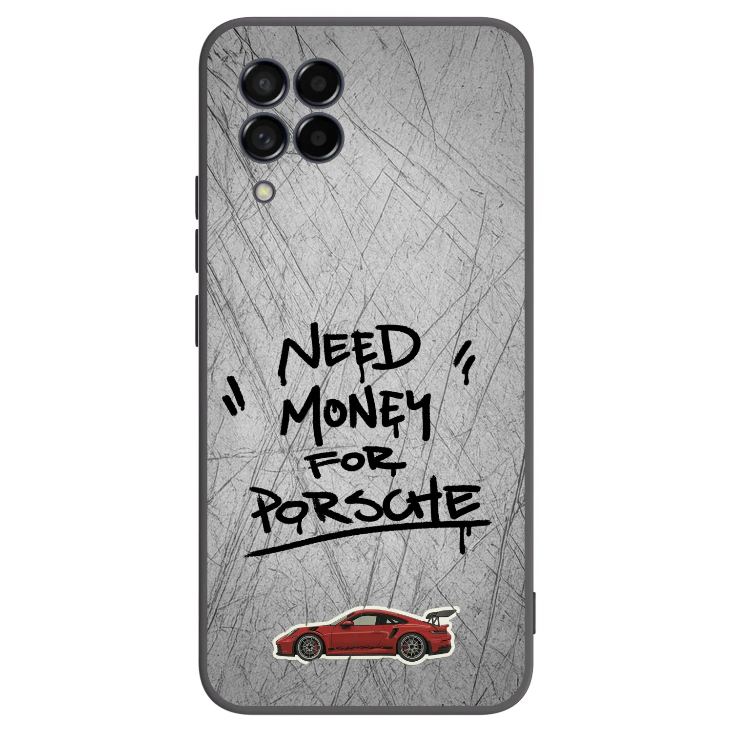 Picasee fekete szilikon tok az alábbi mobiltelefonokra Samsung Galaxy M53 5G - Grey Drift