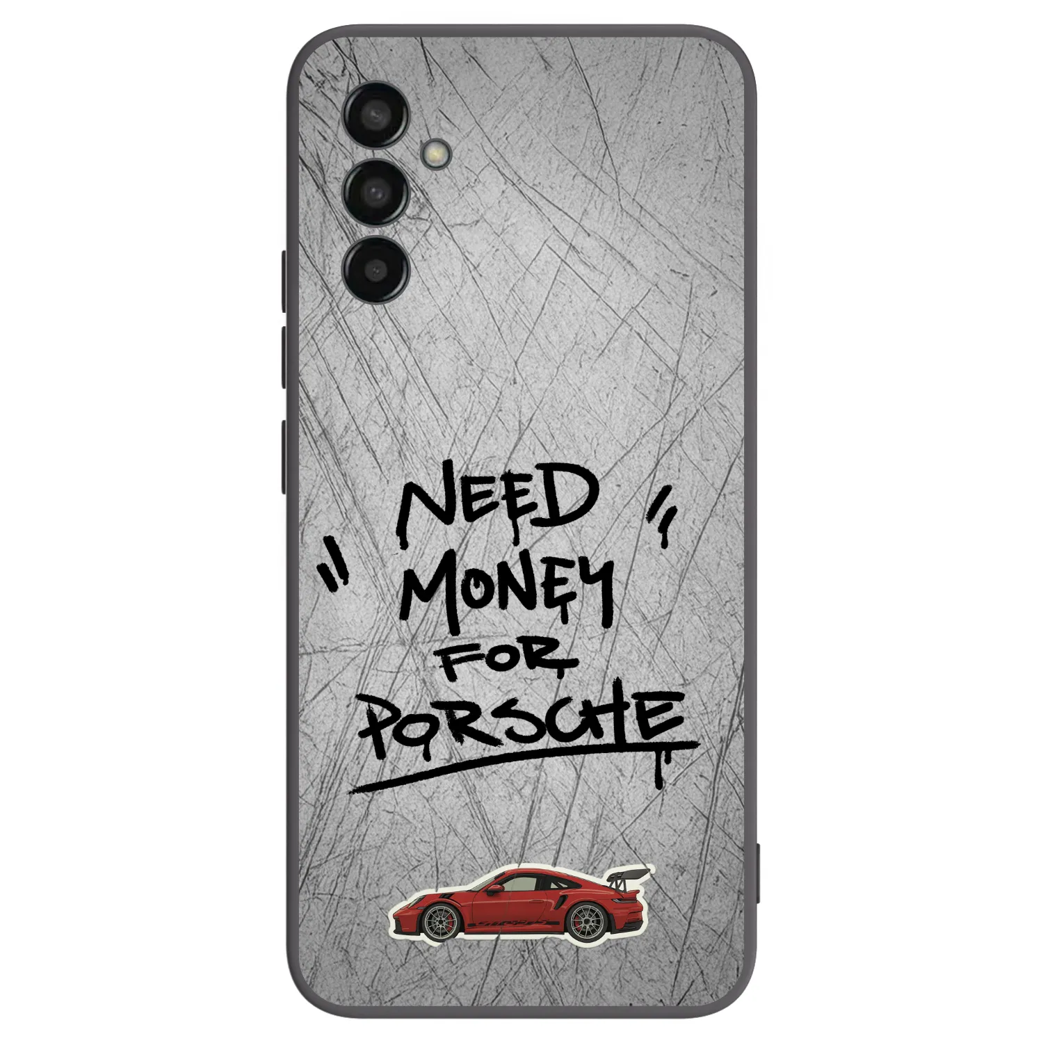 Picasee fekete szilikon tok az alábbi mobiltelefonokra Samsung Galaxy M13 M135F - Grey Drift