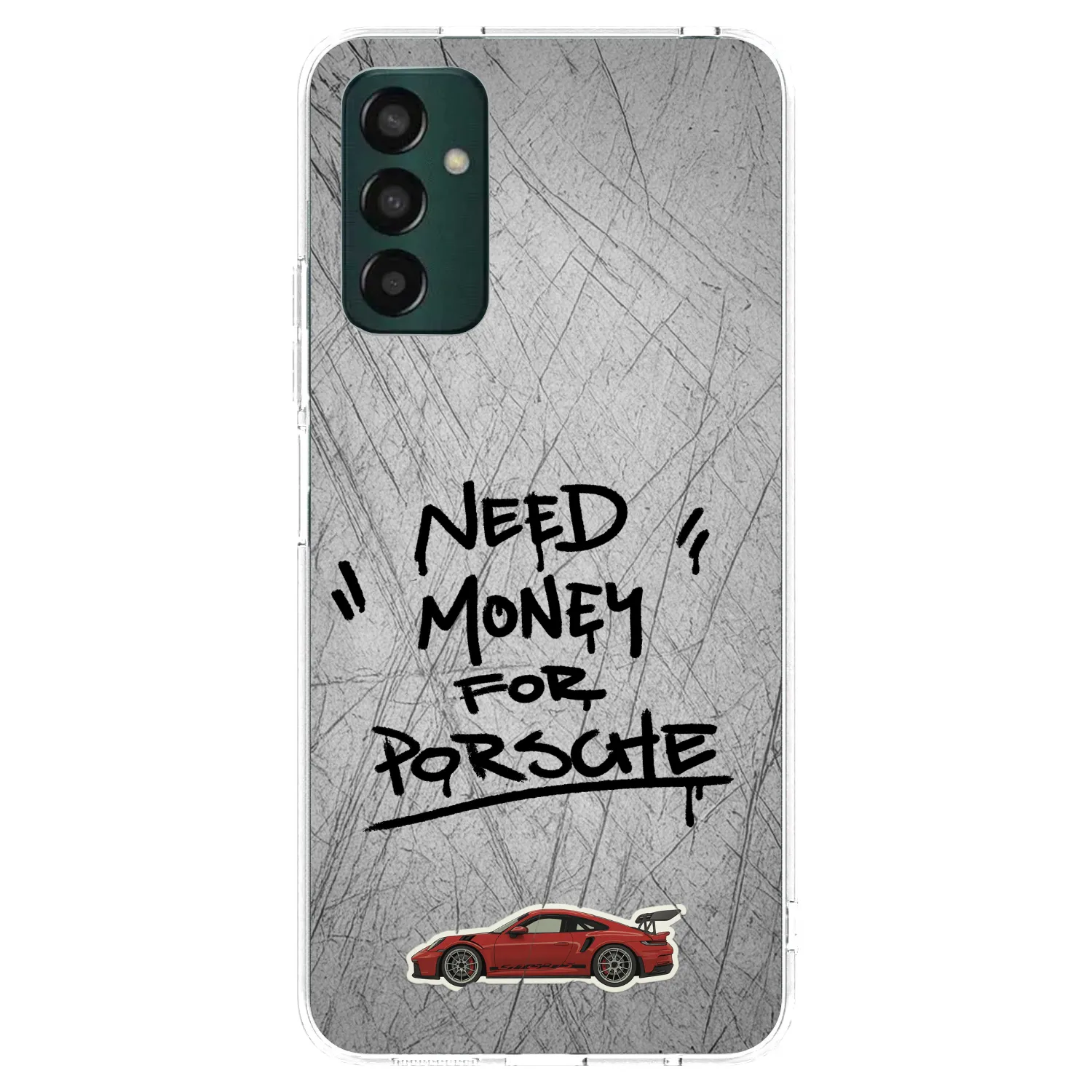 Picasee átlátszó szilikon tok az alábbi mobiltelefonokra Samsung Galaxy M13 M135F - Grey Drift