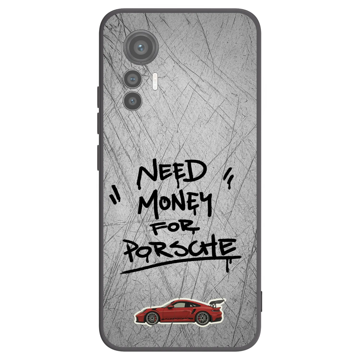 Picasee fekete szilikon tok az alábbi mobiltelefonokra Xiaomi 12 Lite - Grey Drift