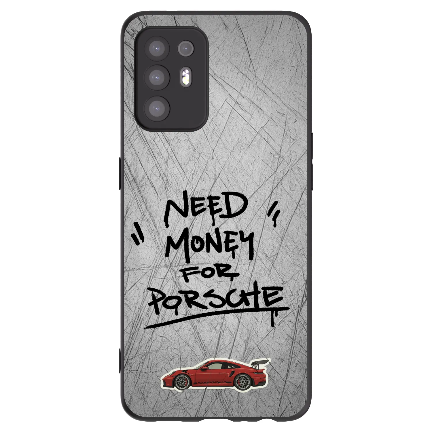 Picasee fekete szilikon tok az alábbi mobiltelefonokra OPPO A94 5G - Grey Drift