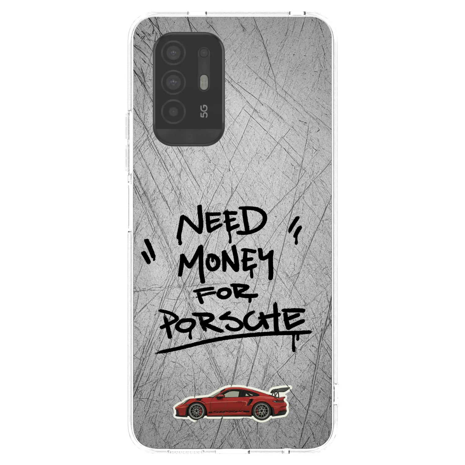 Picasee átlátszó szilikon tok az alábbi mobiltelefonokra OPPO A94 5G - Grey Drift