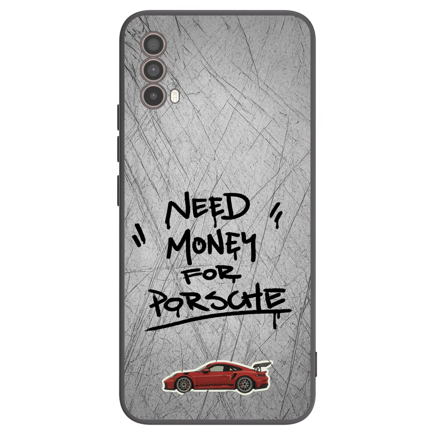 Picasee fekete szilikon tok az alábbi mobiltelefonokra Motorola Moto E40 - Grey Drift