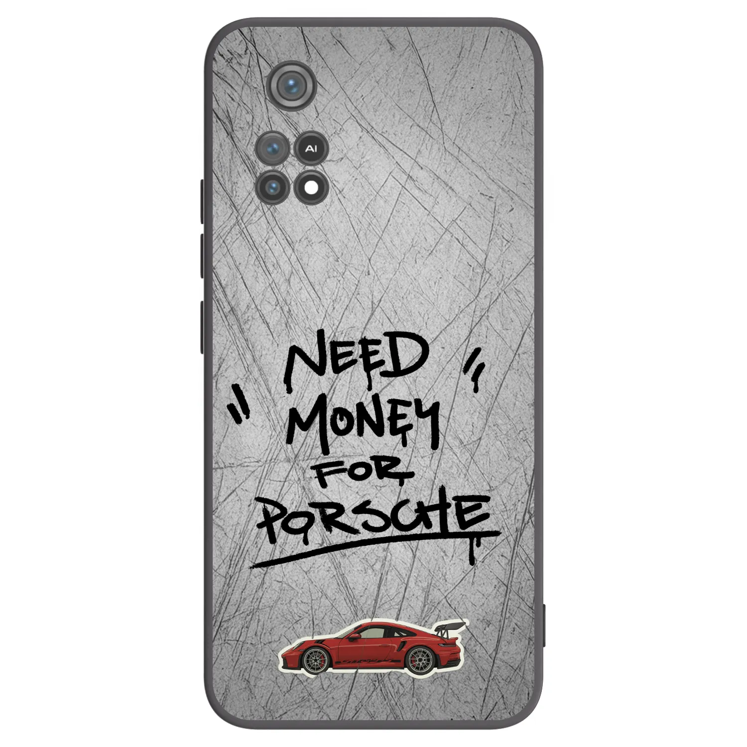 Picasee fekete szilikon tok az alábbi mobiltelefonokra Xiaomi Poco M4 Pro - Grey Drift