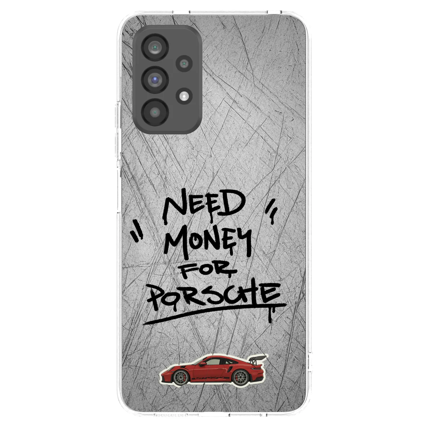Picasee átlátszó szilikon tok az alábbi mobiltelefonokra Samsung Galaxy A73 5G - Grey Drift