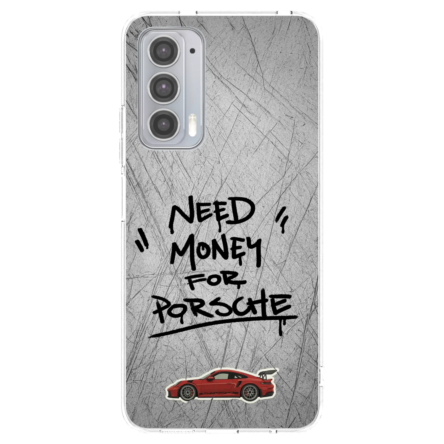 Picasee átlátszó szilikon tok az alábbi mobiltelefonokra Motorola Edge 20 - Grey Drift
