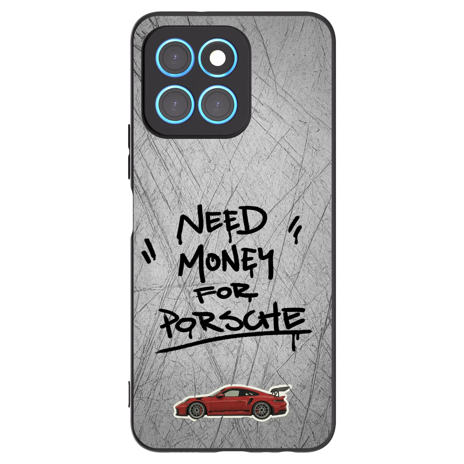 Picasee fekete szilikon tok az alábbi mobiltelefonokra Honor X6 - Grey Drift