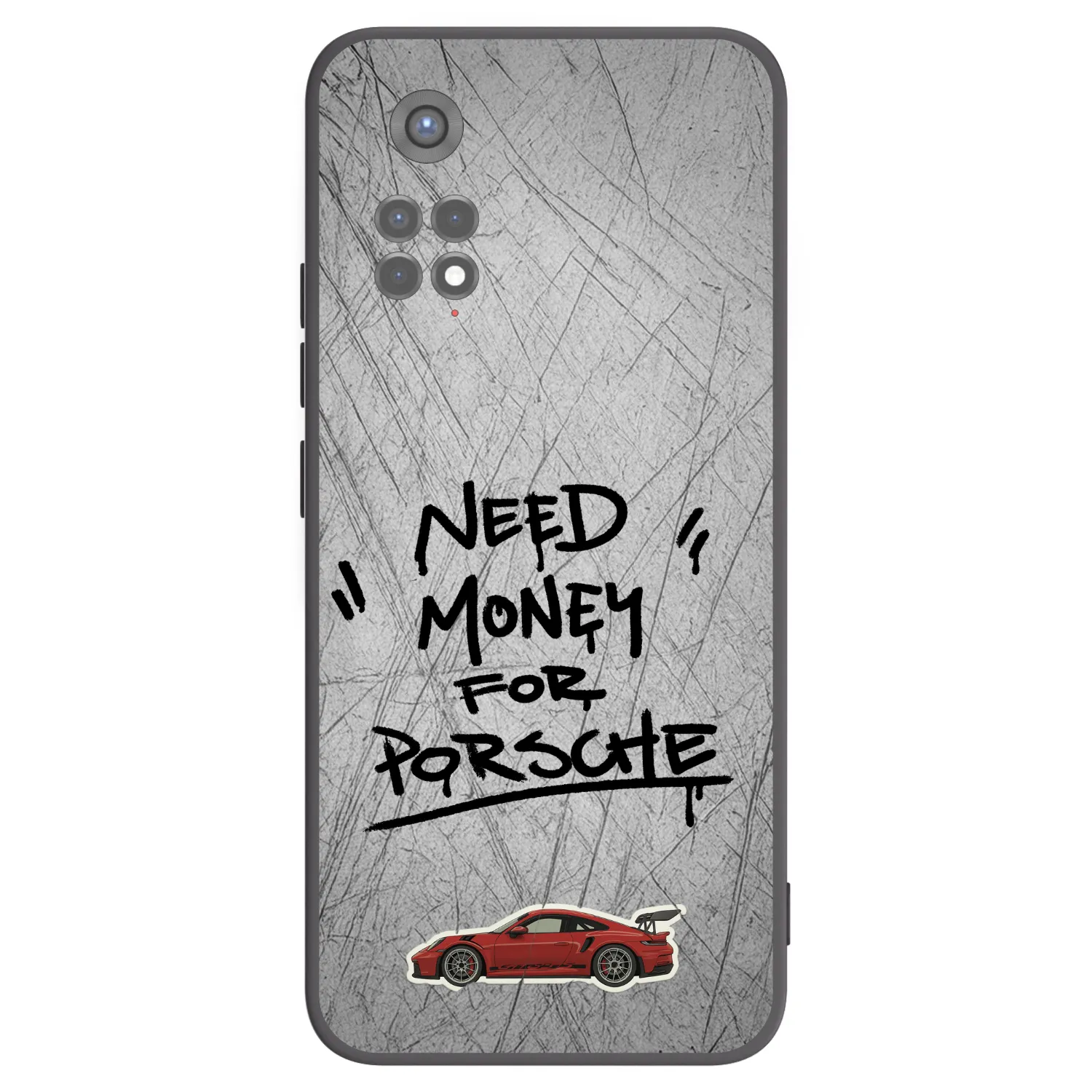 Picasee fekete szilikon tok az alábbi mobiltelefonokra Xiaomi Redmi Note 11S 5G - Grey Drift