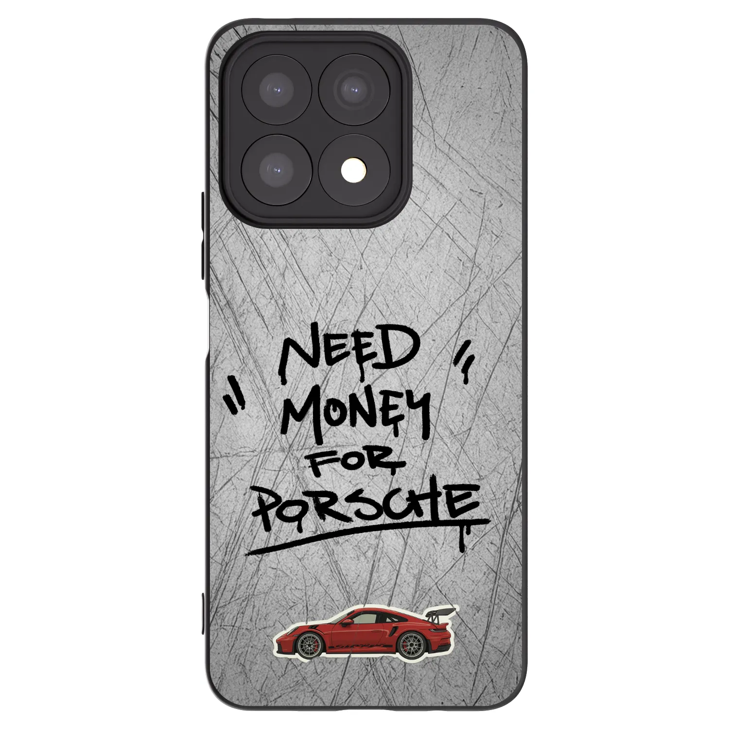Picasee fekete szilikon tok az alábbi mobiltelefonokra Honor X8a - Grey Drift