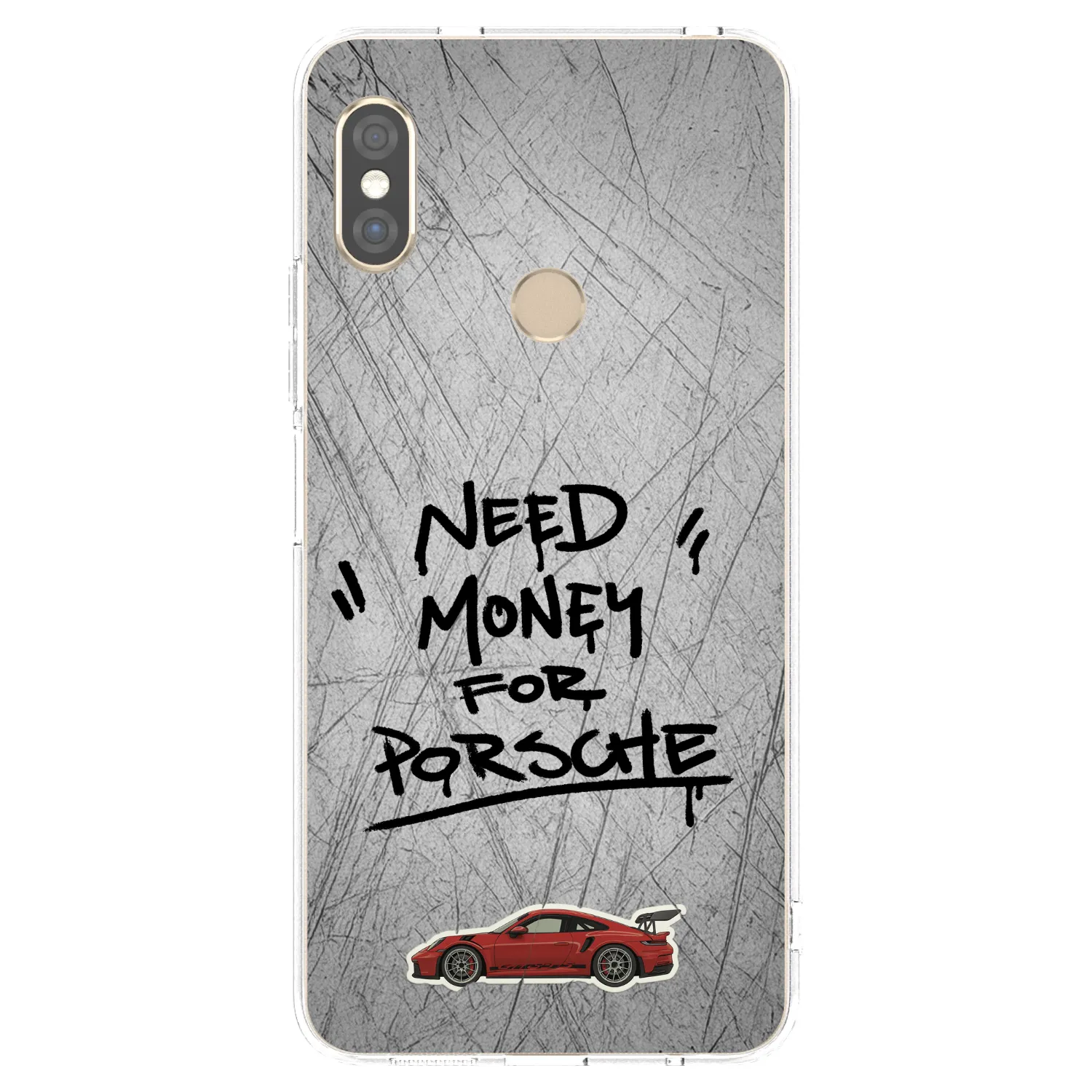 Picasee átlátszó szilikon tok az alábbi mobiltelefonokra Xiaomi Redmi Note 5 Global - Grey Drift