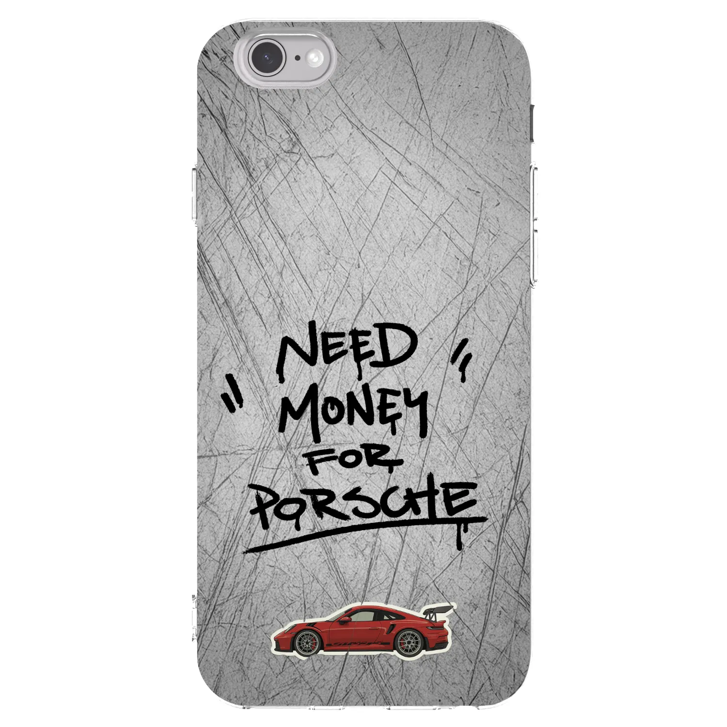 Picasee átlátszó szilikon tok az alábbi mobiltelefonokra Apple iPhone 6/6S - Grey Drift