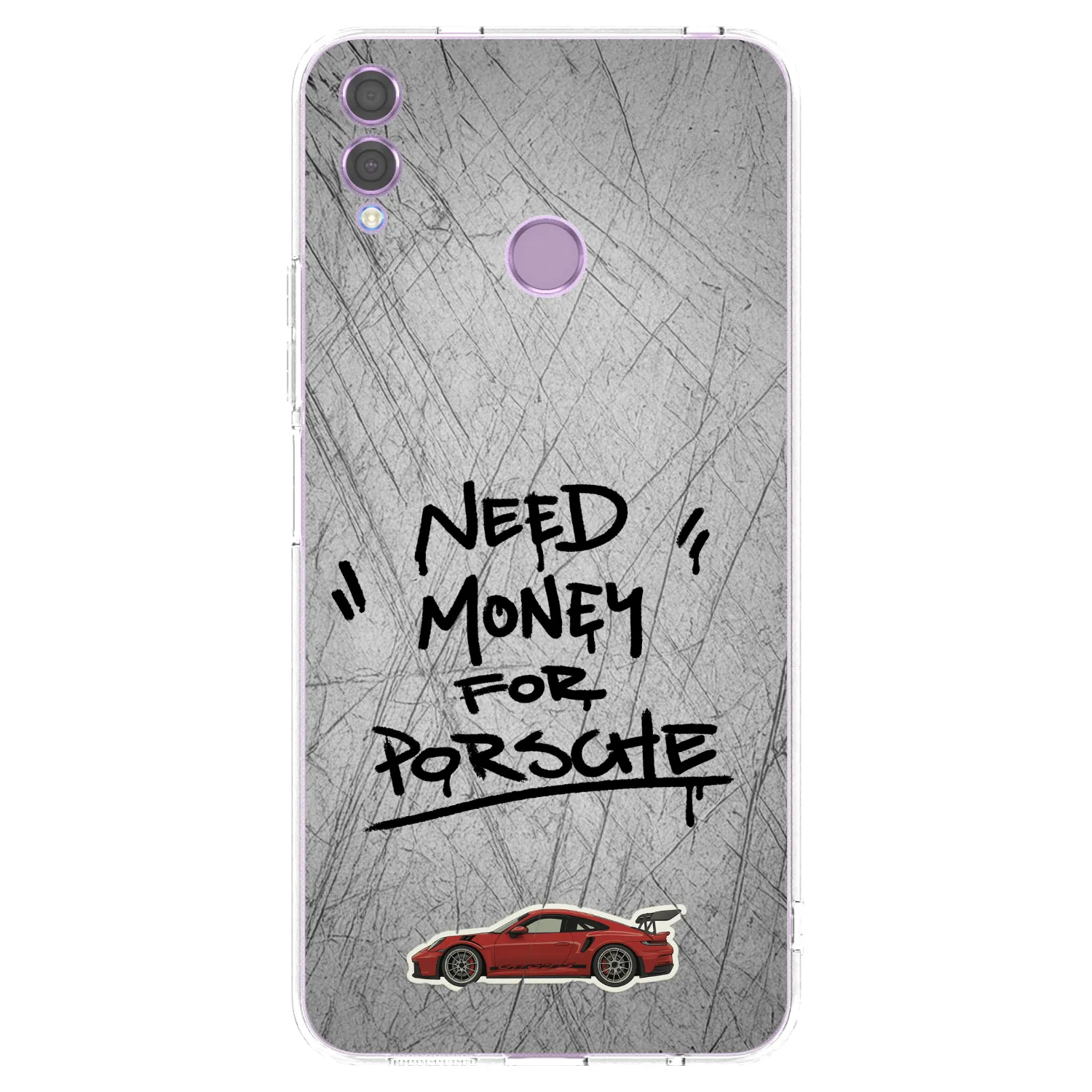 Picasee átlátszó szilikon tok az alábbi mobiltelefonokra Honor 8X - Grey Drift