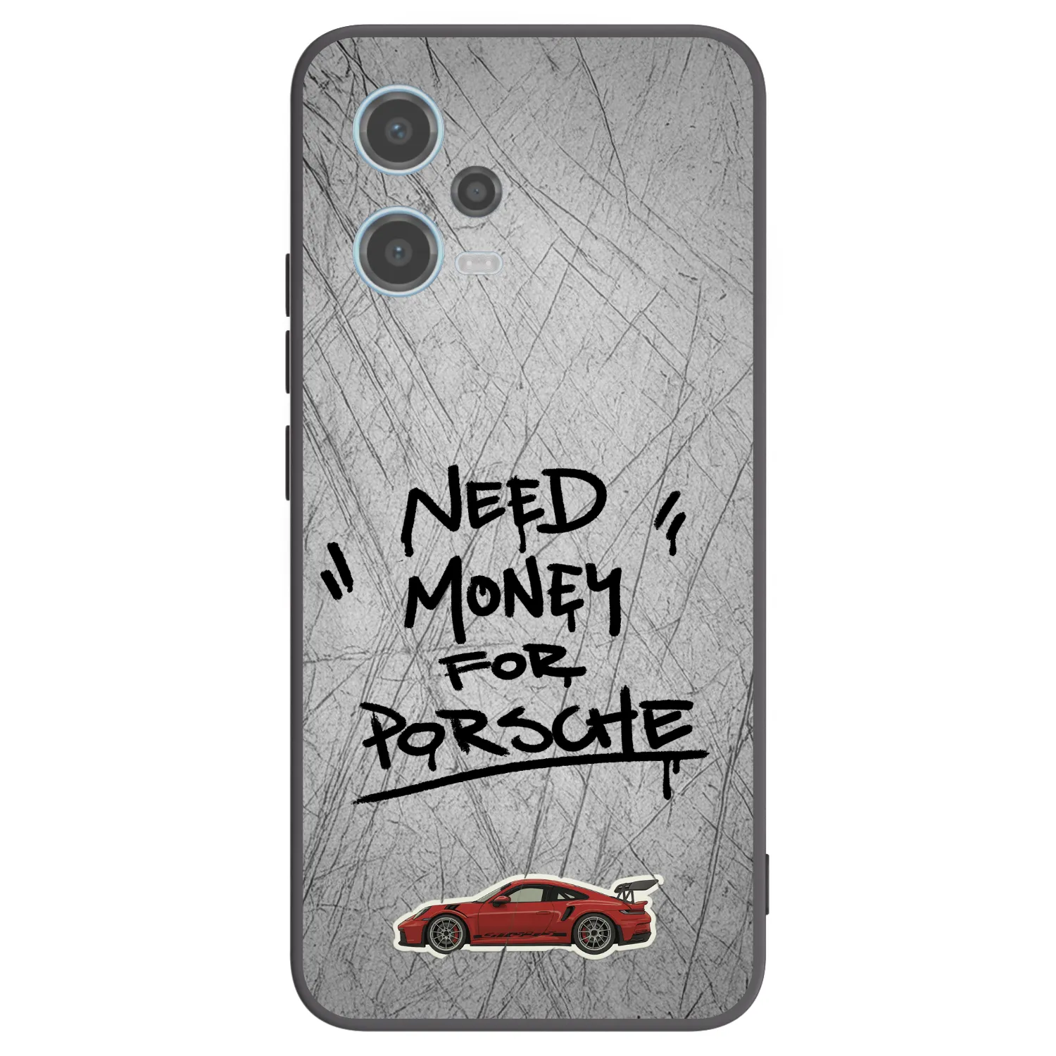 Picasee fekete szilikon tok az alábbi mobiltelefonokra Xiaomi Redmi Note 12 5G - Grey Drift