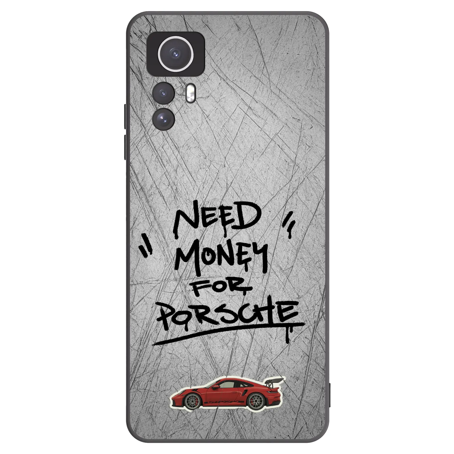 Picasee fekete szilikon tok az alábbi mobiltelefonokra Xiaomi Redmi Note 12S - Grey Drift